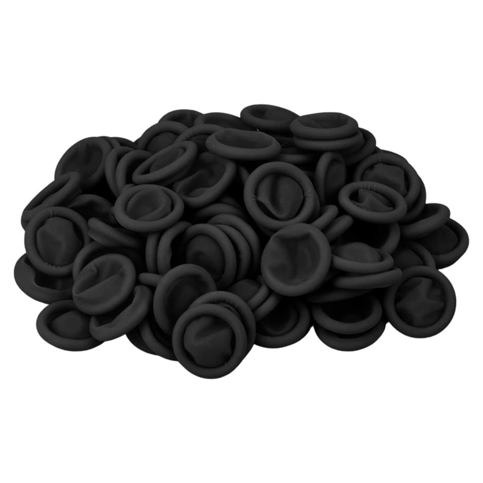 200 Protectores de Dedos de Láttex CREHODEC Medianos Negros