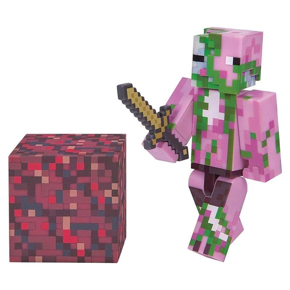 Figura Zombie Pigman Minecraft Jazwares 6,99 cm articulada