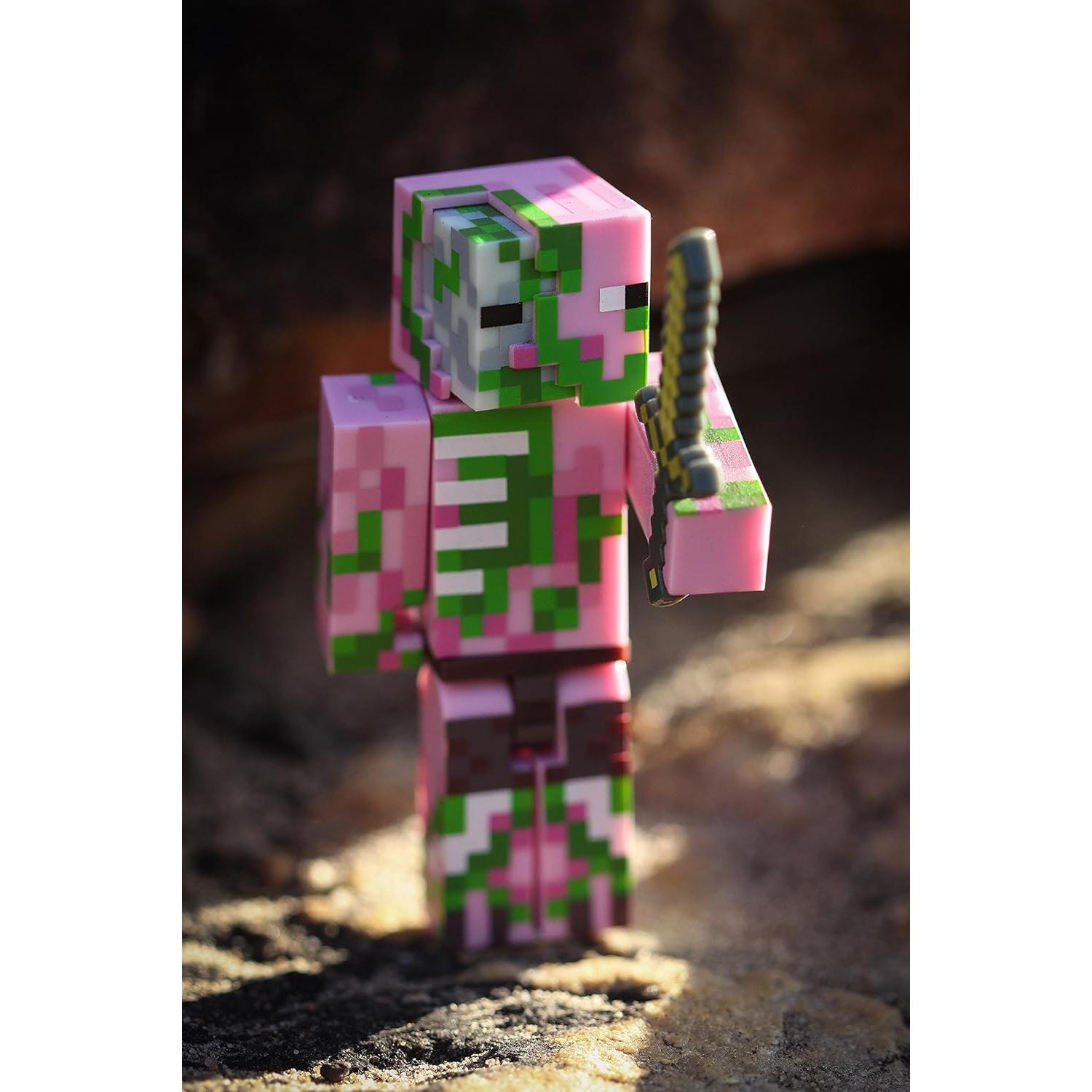 Figura Zombie Pigman Minecraft Jazwares 6,99 cm articulada
