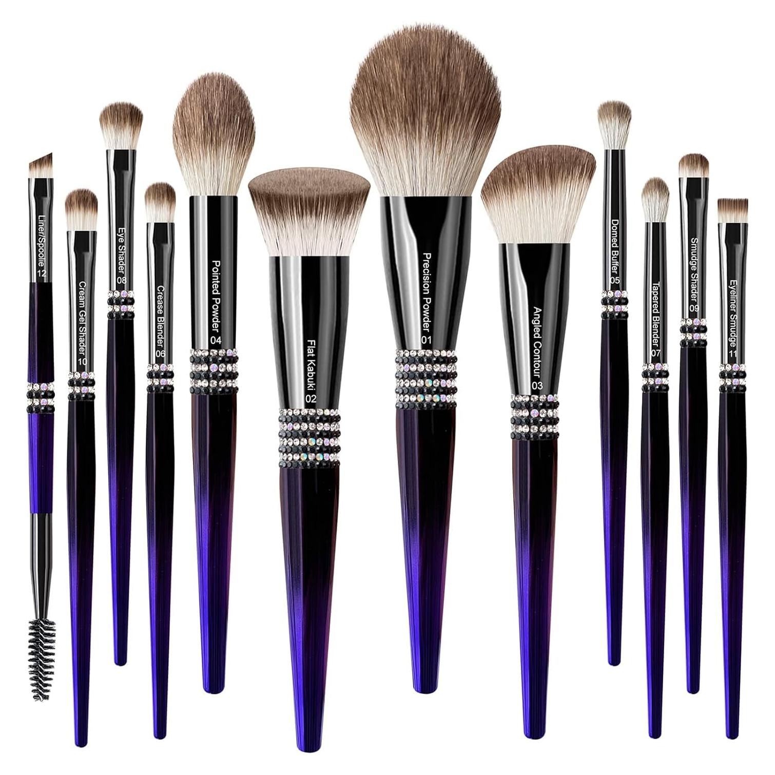 Conjunto de 16 Pinceles de Maquillaje Bueart Design Pro