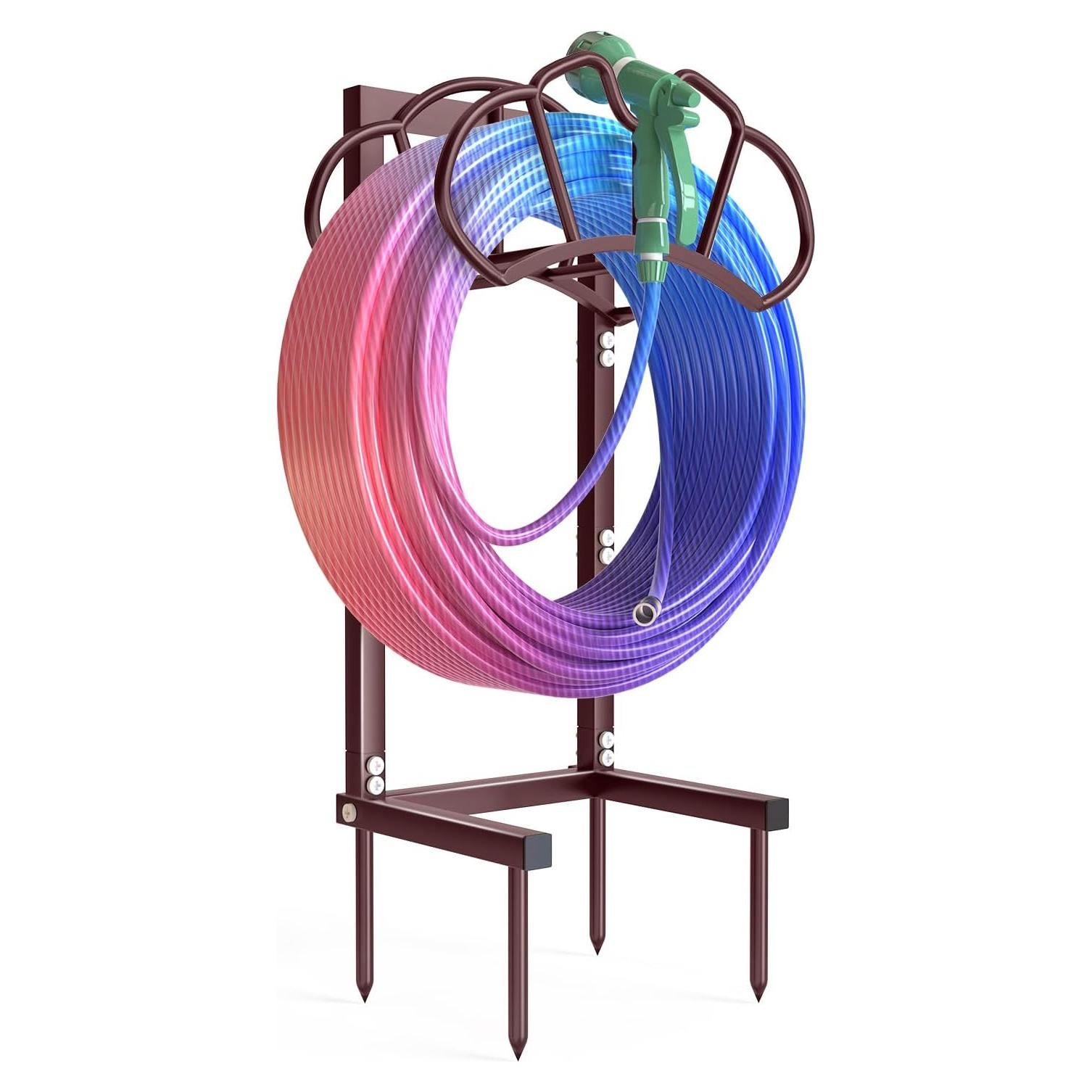 Soporte para Manguera de Jardín Qatsrin Bronce 3.32 kg Desmontable