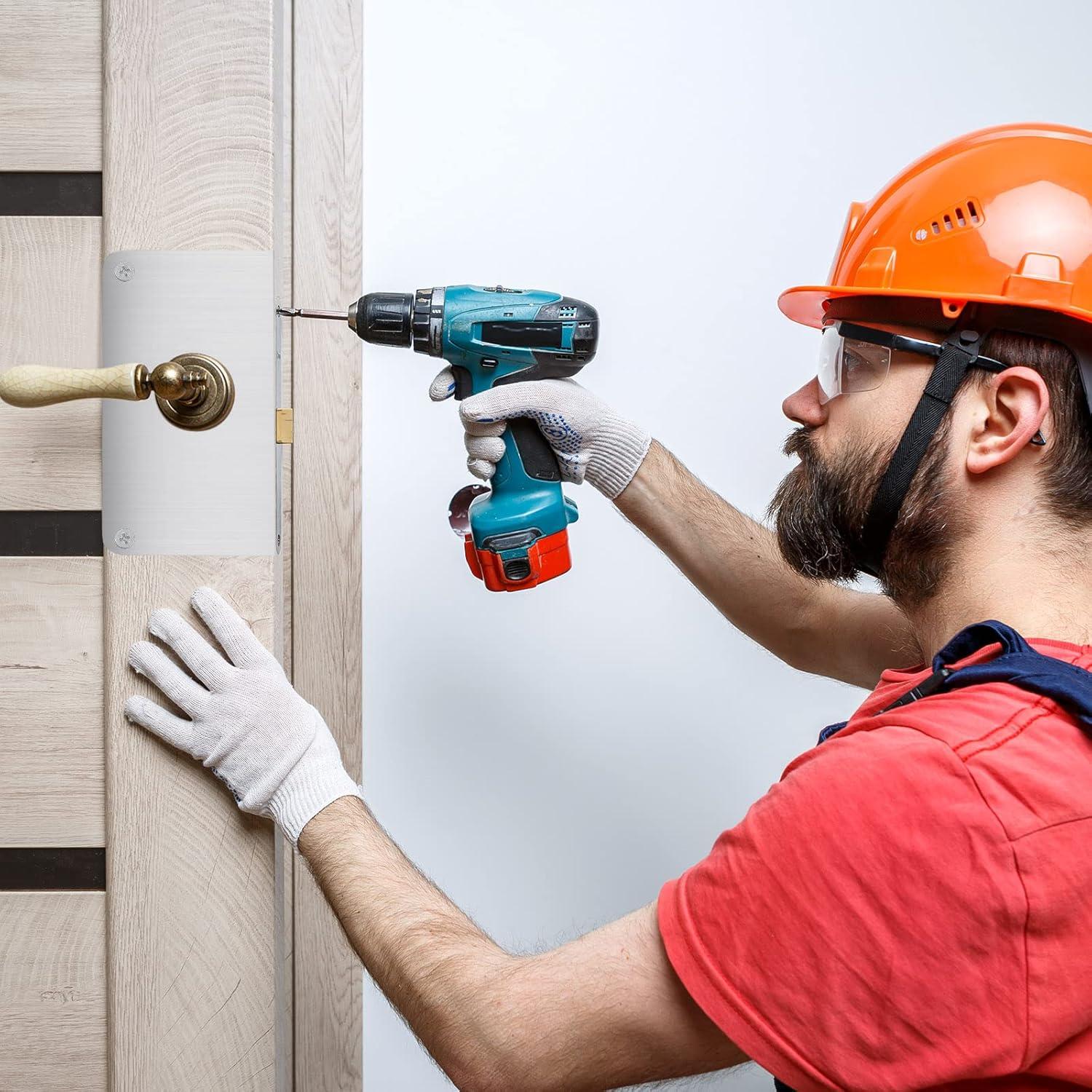 Placa de Refuerzo para Puerta Dunzy Acero Inoxidable 9"