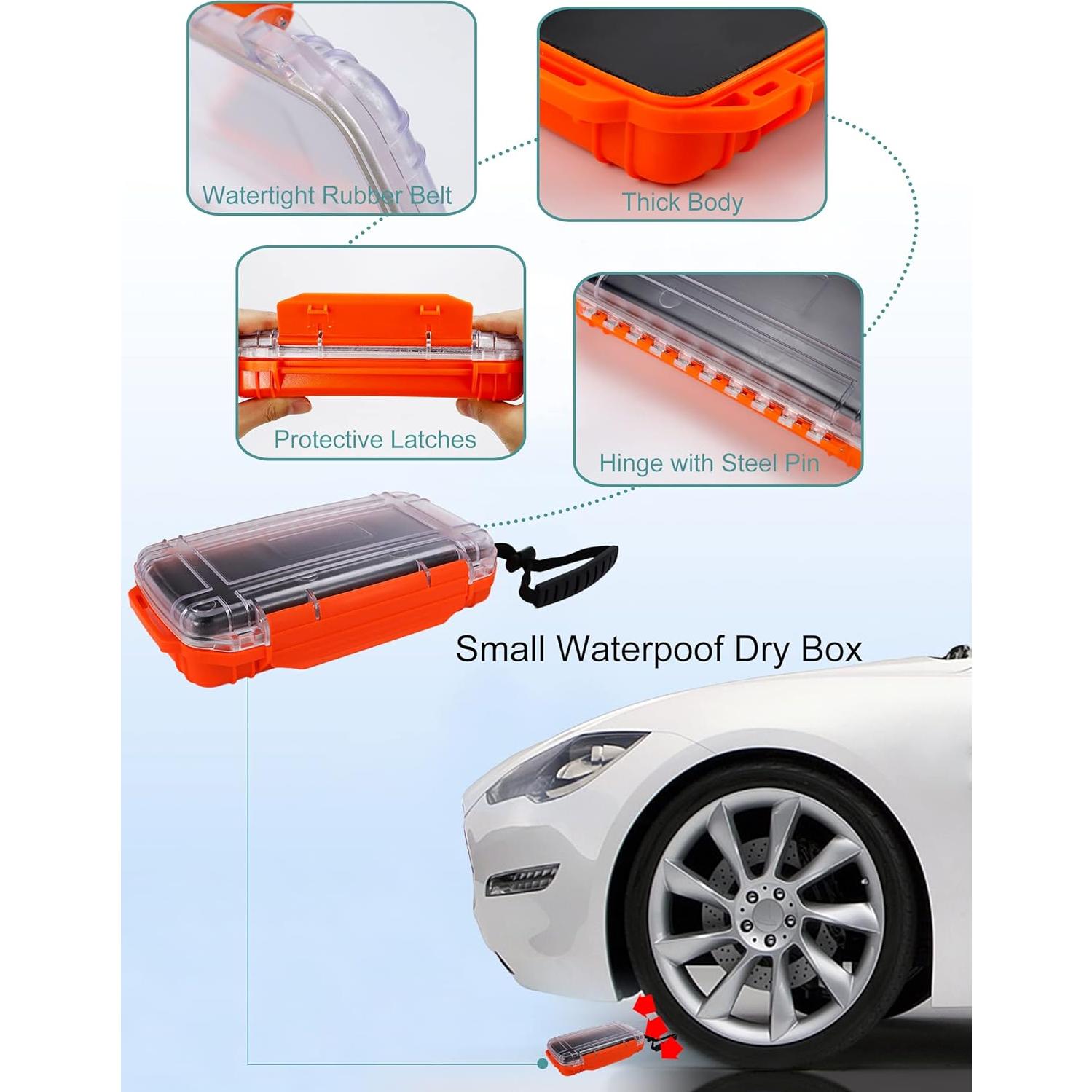 Caja Secadora Impermeable Avlcoaky 19.6x9.4cm Naranja