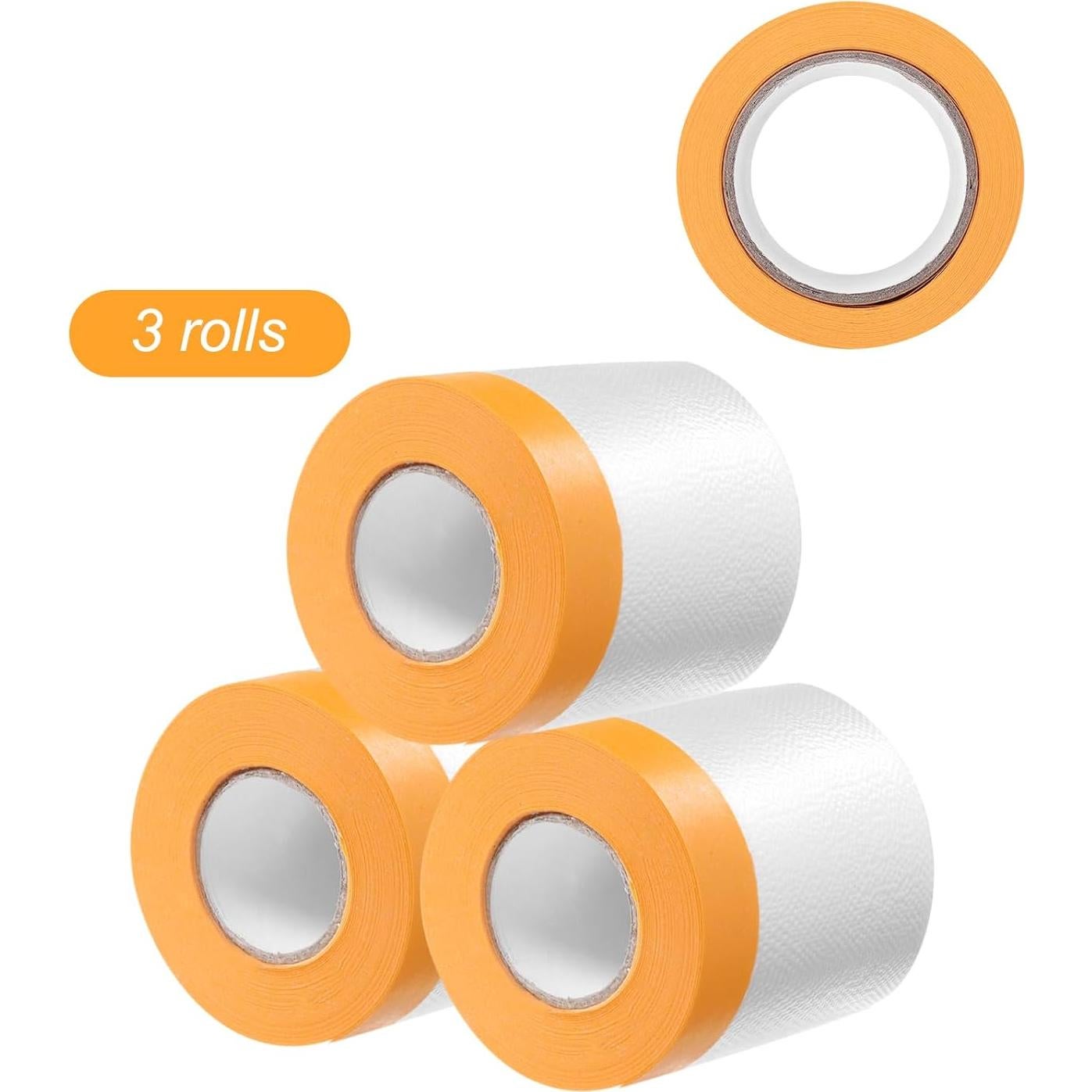 Película de Enmascarar HARFINGTON 3 Rollos 20m x 40cm Amarillo