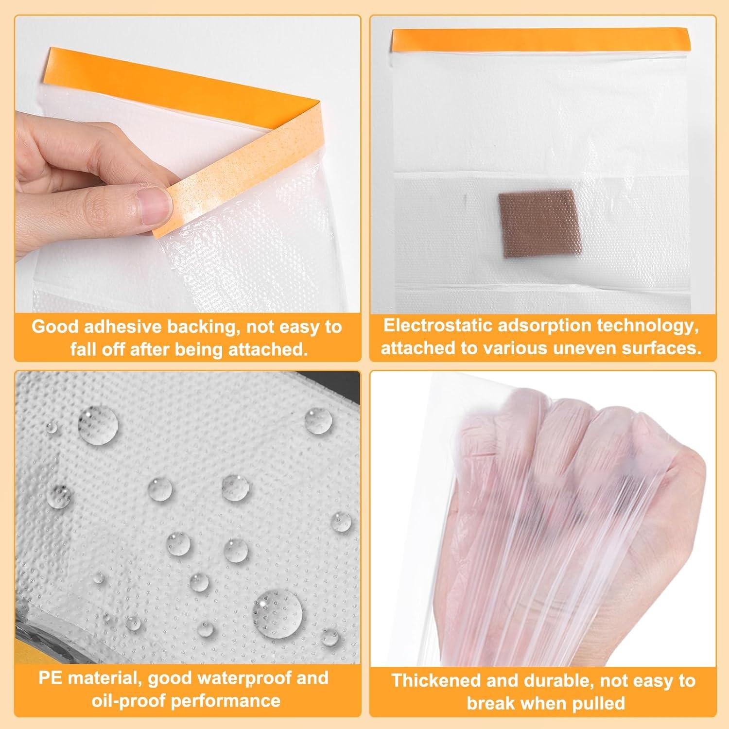 Película de Enmascarar HARFINGTON 3 Rollos 20m x 40cm Amarillo