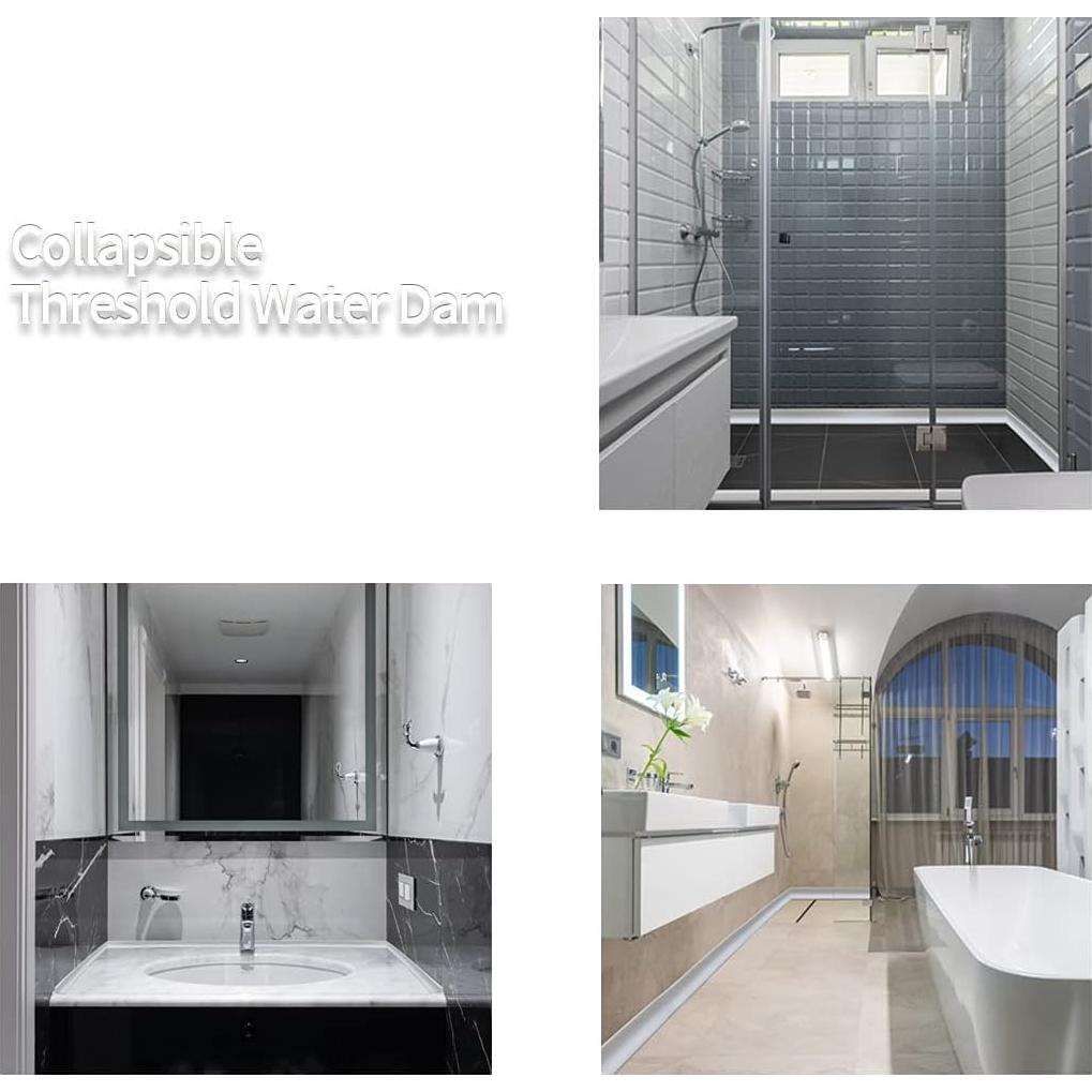 Barrera de Agua Silicona 99 cm Zhuohai para Fregadero y Ducha