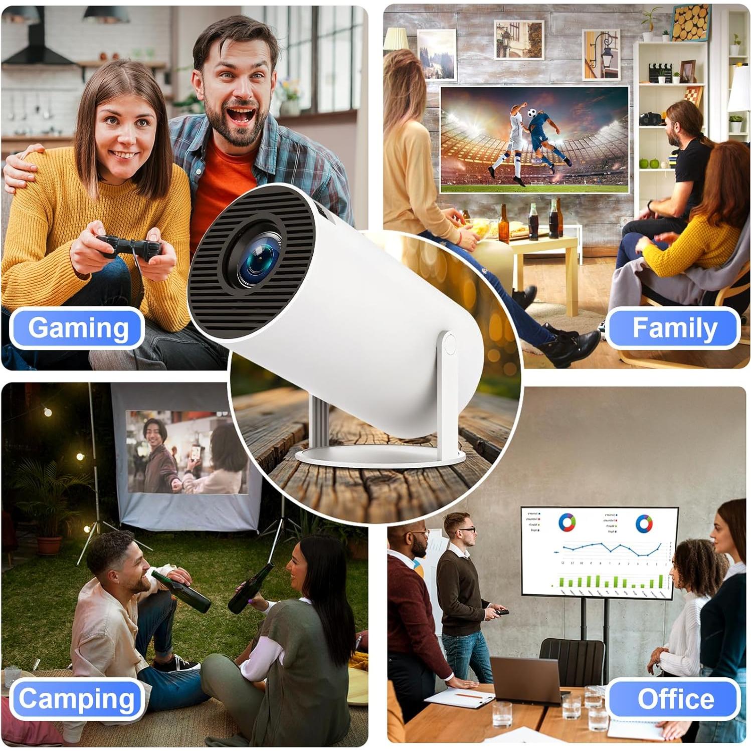 Proyector Mini WOOPKER HY300Pro 4K 1080P Portátil WiFi