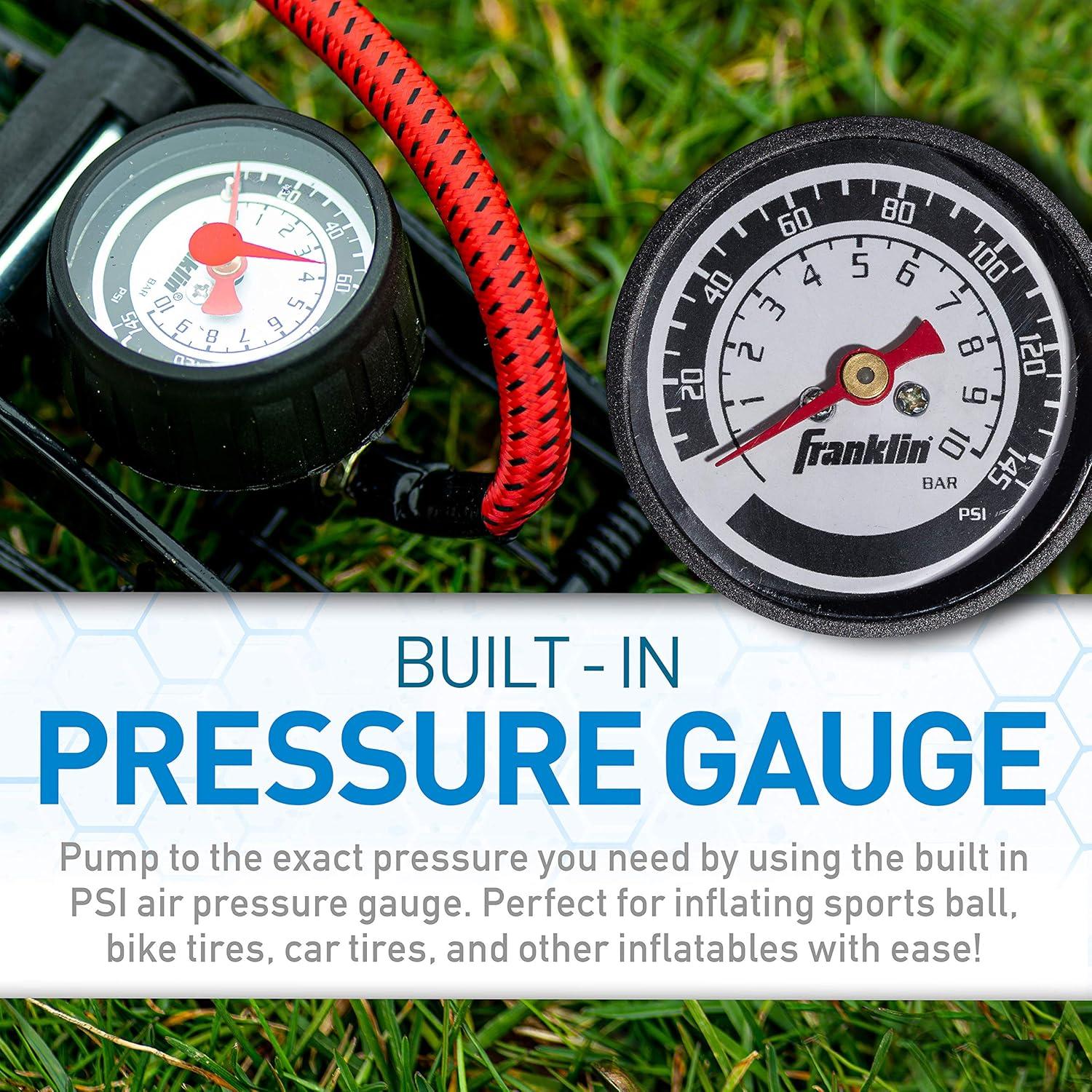 Bomba de Pie Alta Presión Franklin Sports 100 PSI Compacta