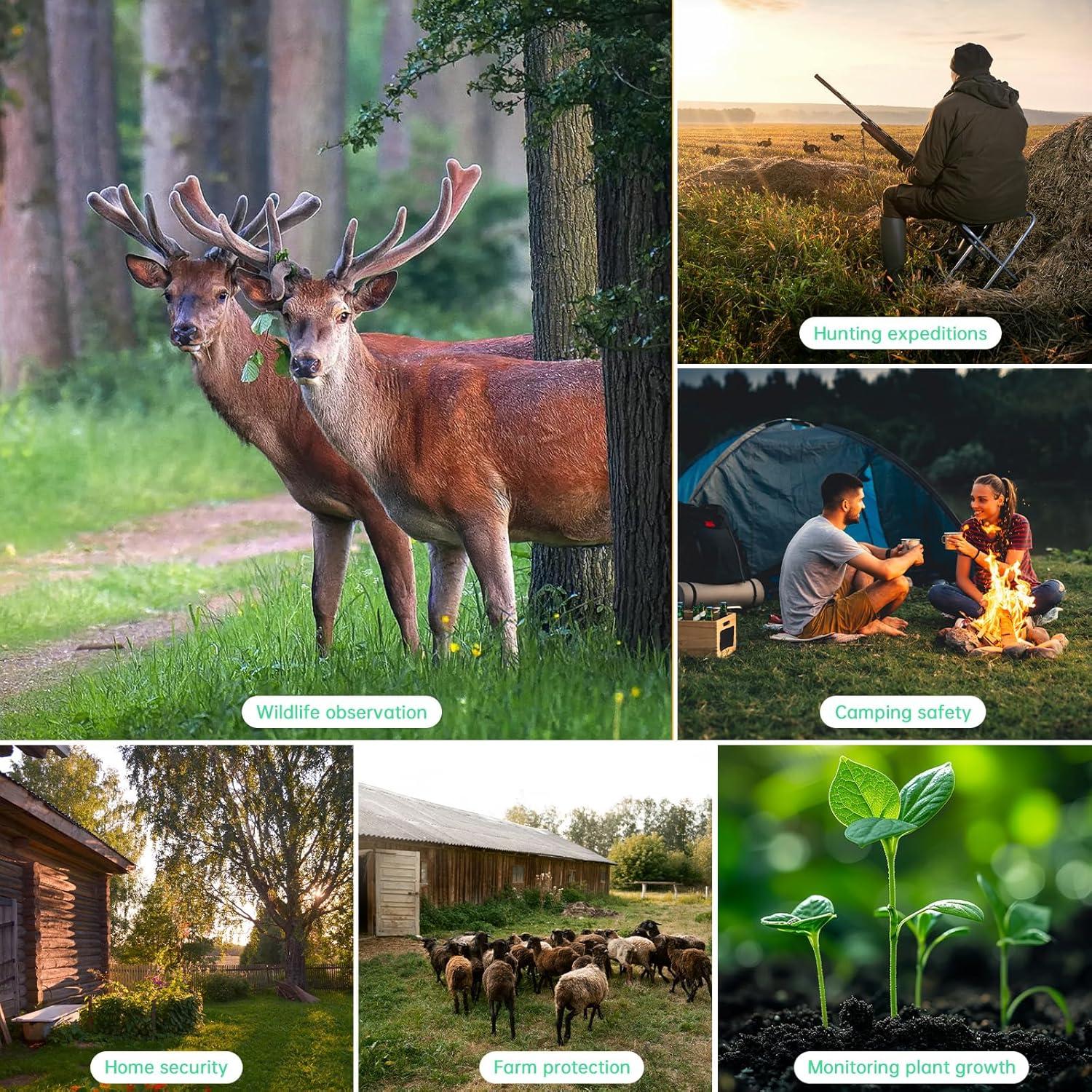 Cámara de Sendero Solar 4K Hrivcam 64MP WiFi IP67