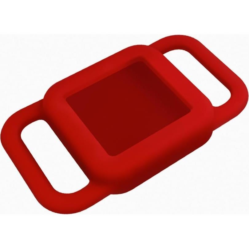 Geiomoo Silicone Case for Tile Mate 2024, 2022, 2020, Cover for Tracker Anti-Scratch, Holder Protect Finder Tag for Dog, Cat, Pets, Kids (Black+Red)