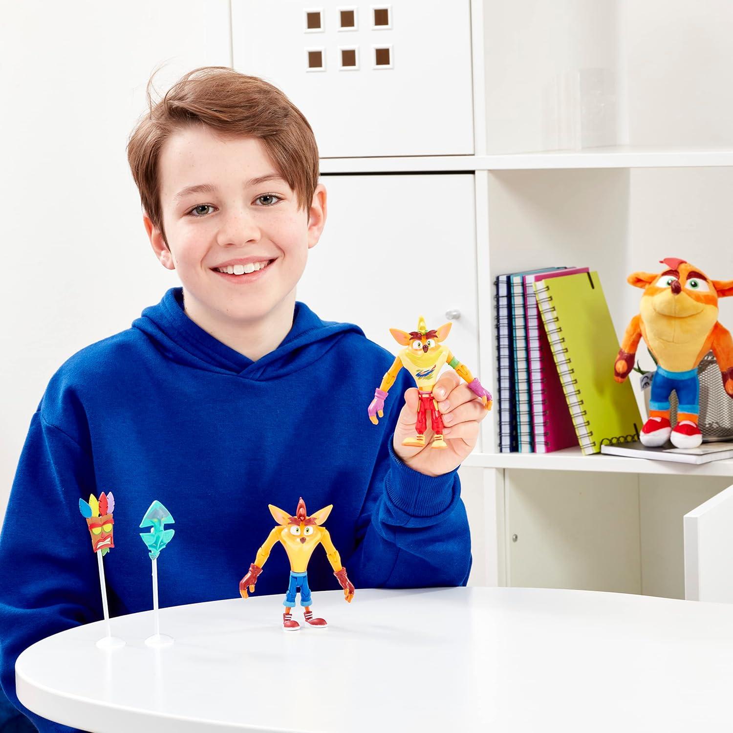 Figuras de Acción Biker Crash Bandicoot 11cm con Máscara