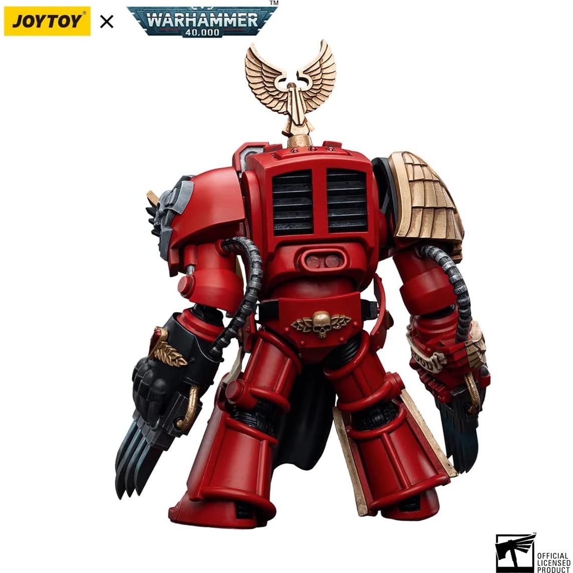 Joytoy 1/18 Action Figure Warhammer 40k Mecha 5.3in High Model Toy Blood Angels Assault Terminators Sergeant Santoro