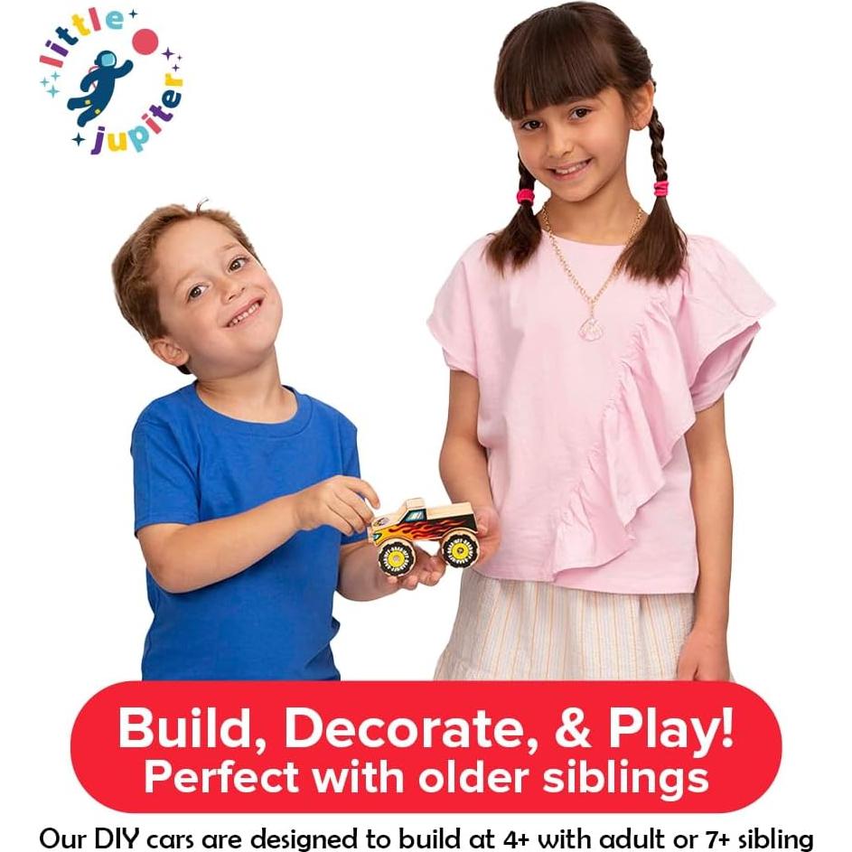 Kit de Construcción de Madera Pequeño Júpiter - Camión Monstruo