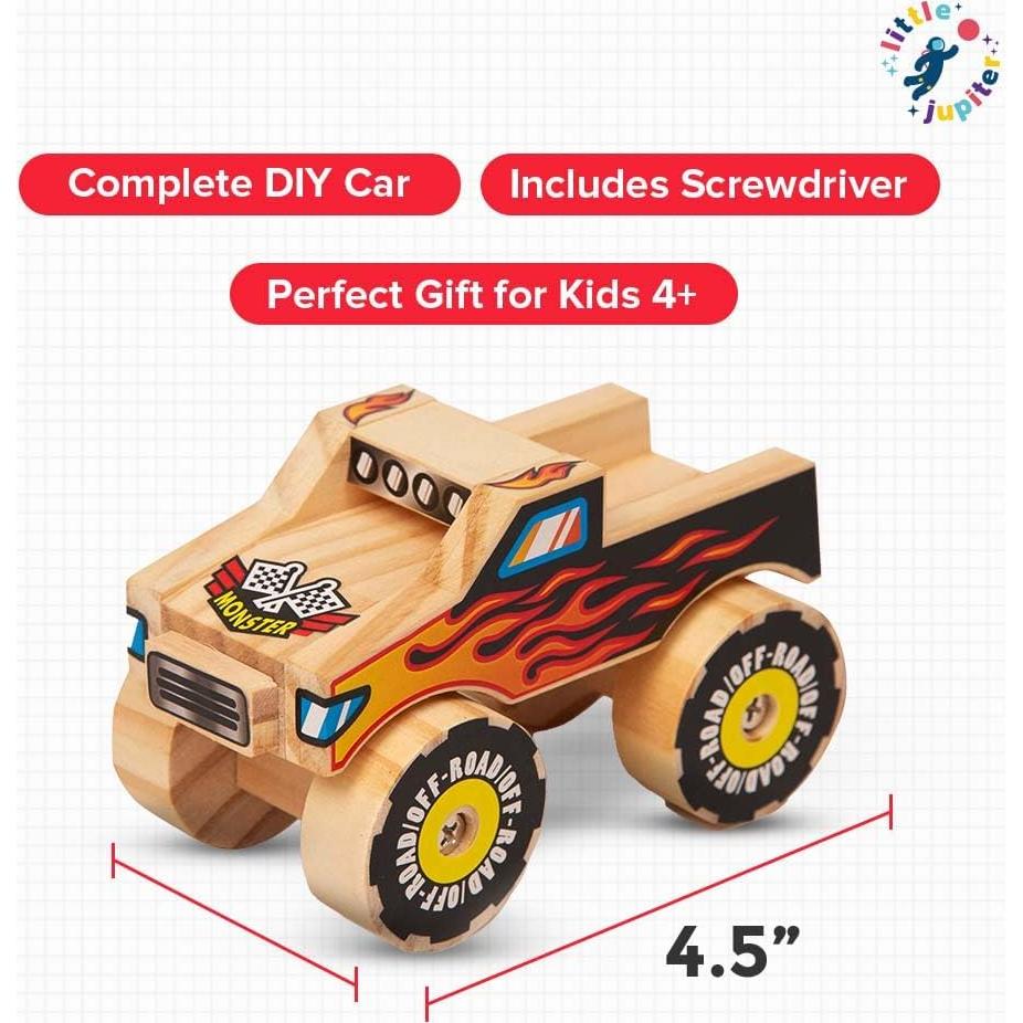 Kit de Construcción de Madera Pequeño Júpiter - Camión Monstruo