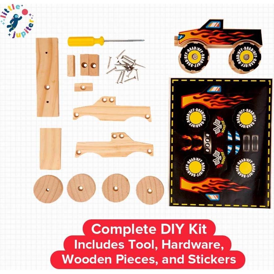 Kit de Construcción de Madera Pequeño Júpiter - Camión Monstruo