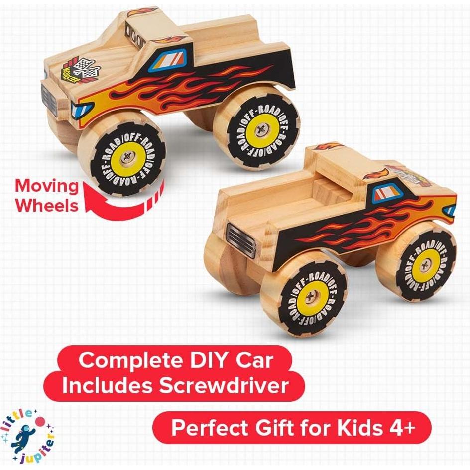 Kit de Construcción de Madera Pequeño Júpiter - Camión Monstruo