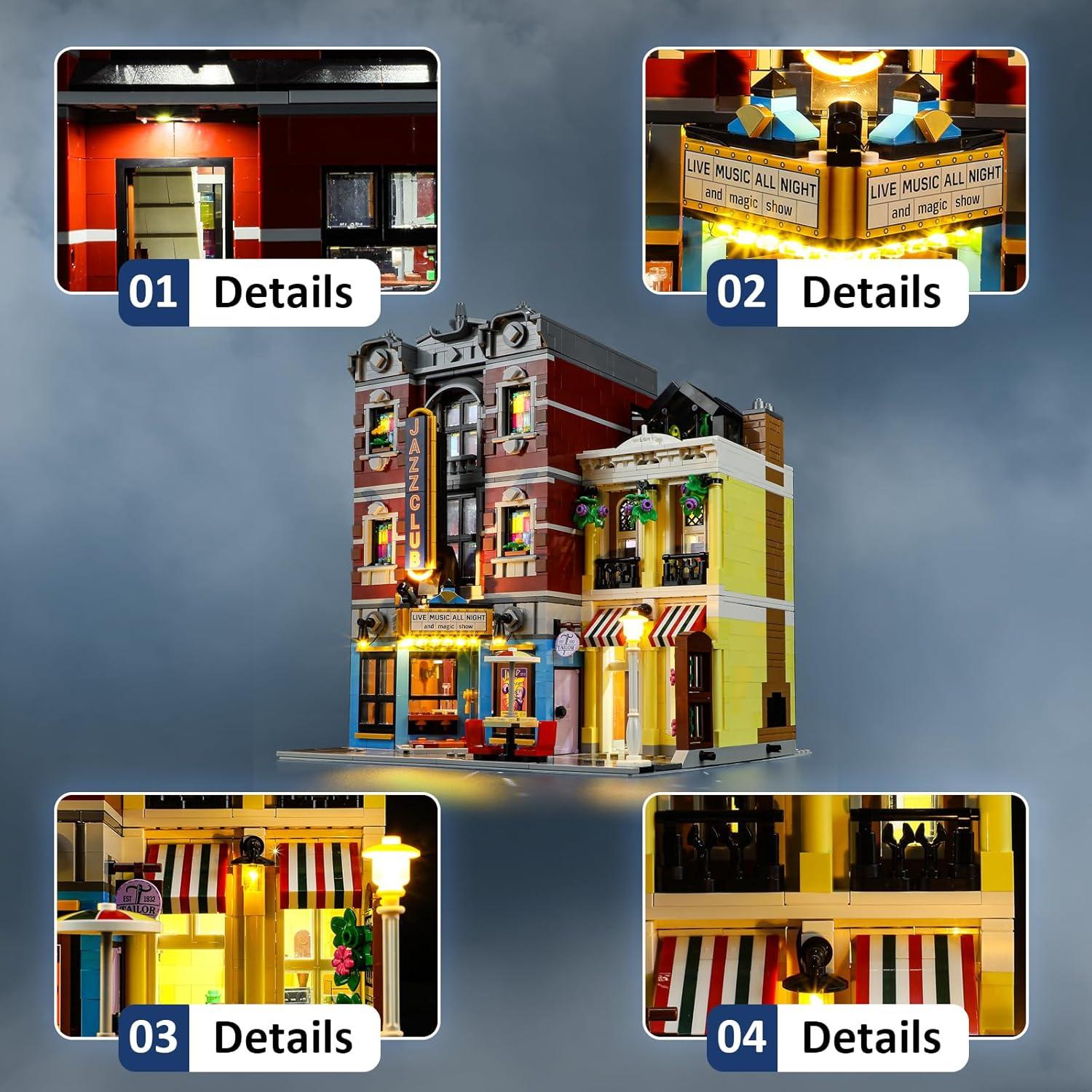 Kit de luces LED Mililier para Lego 10312 Jazz Club
