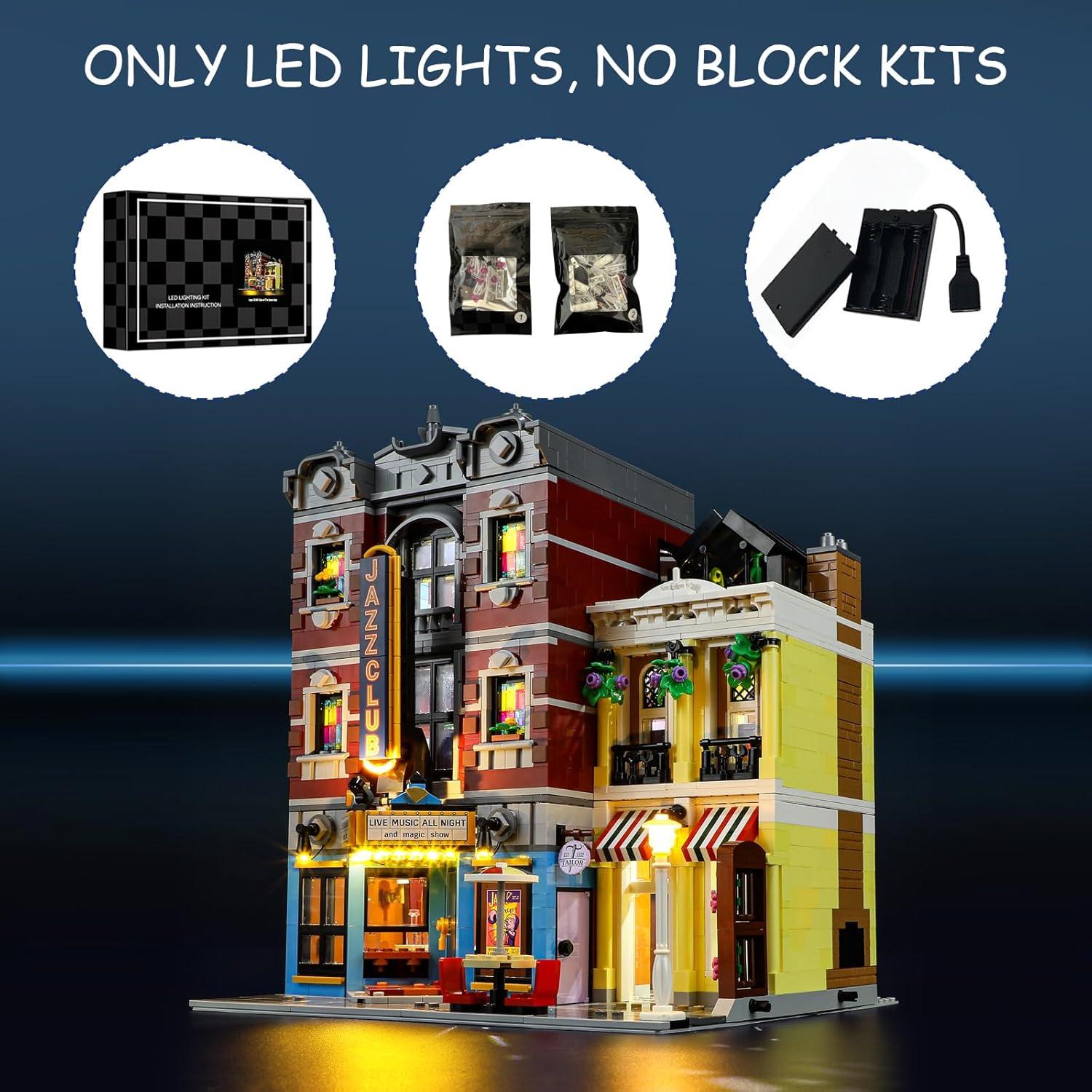 Kit de luces LED Mililier para Lego 10312 Jazz Club