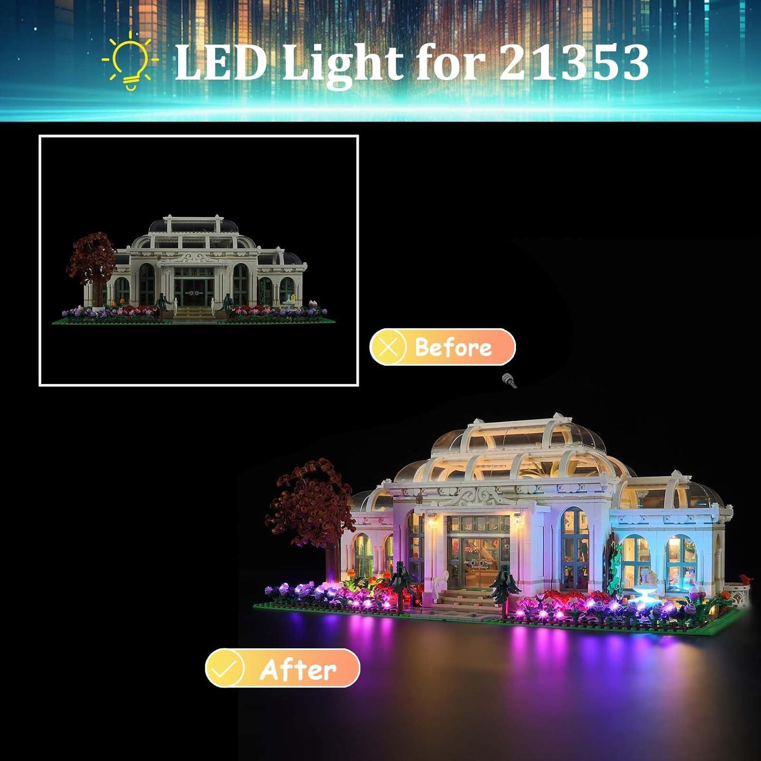 Kit de luz LED Mililier para Lego 21353 Jardín Botánico