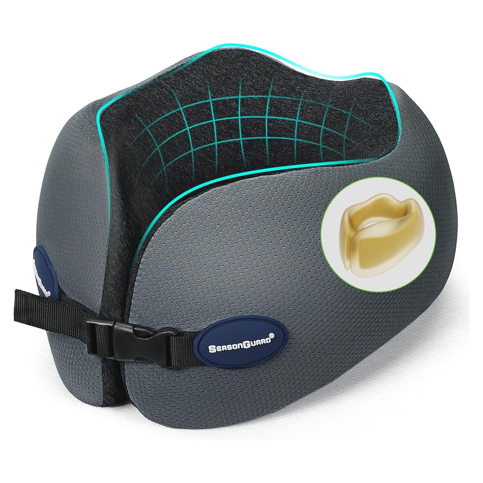 Almohada de Cuello de Espuma de Memoria Season Guard A01 Gris