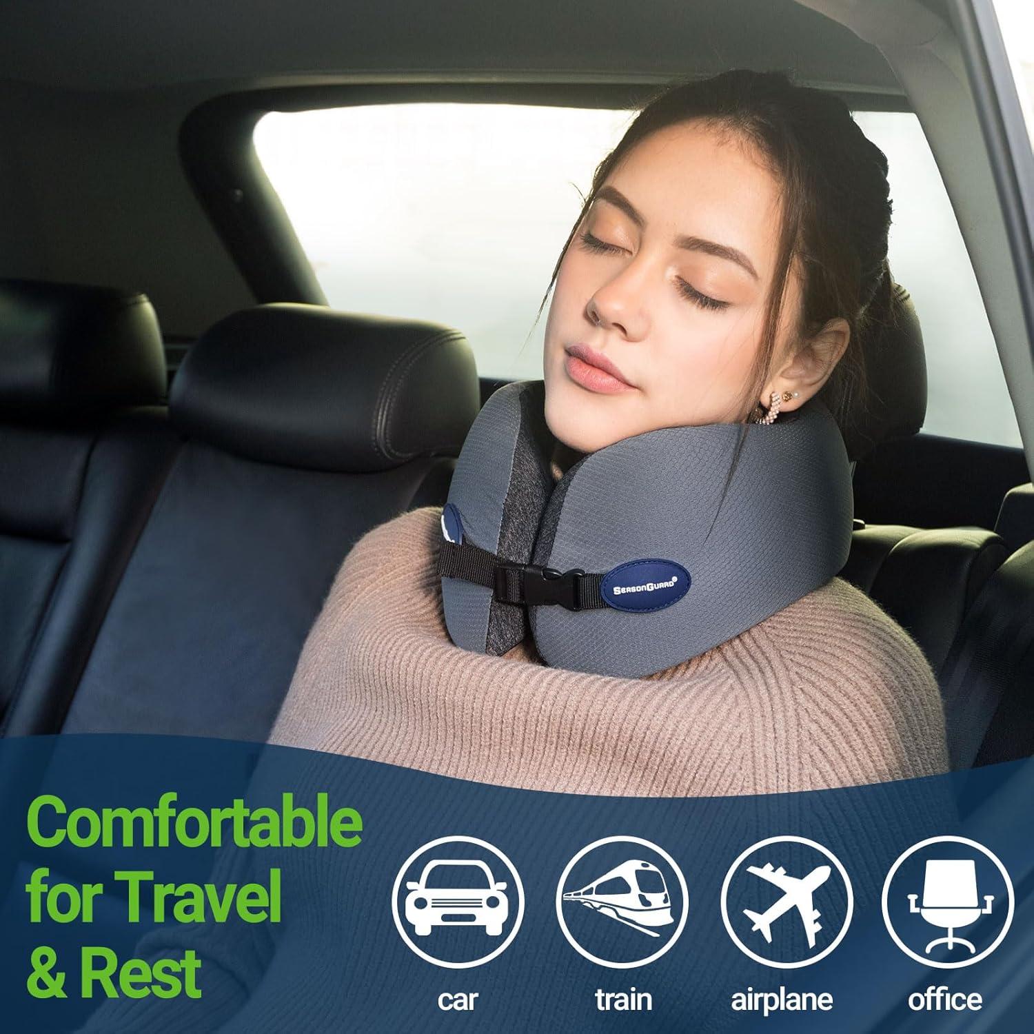 Almohada de Cuello de Espuma de Memoria Season Guard A01 Gris