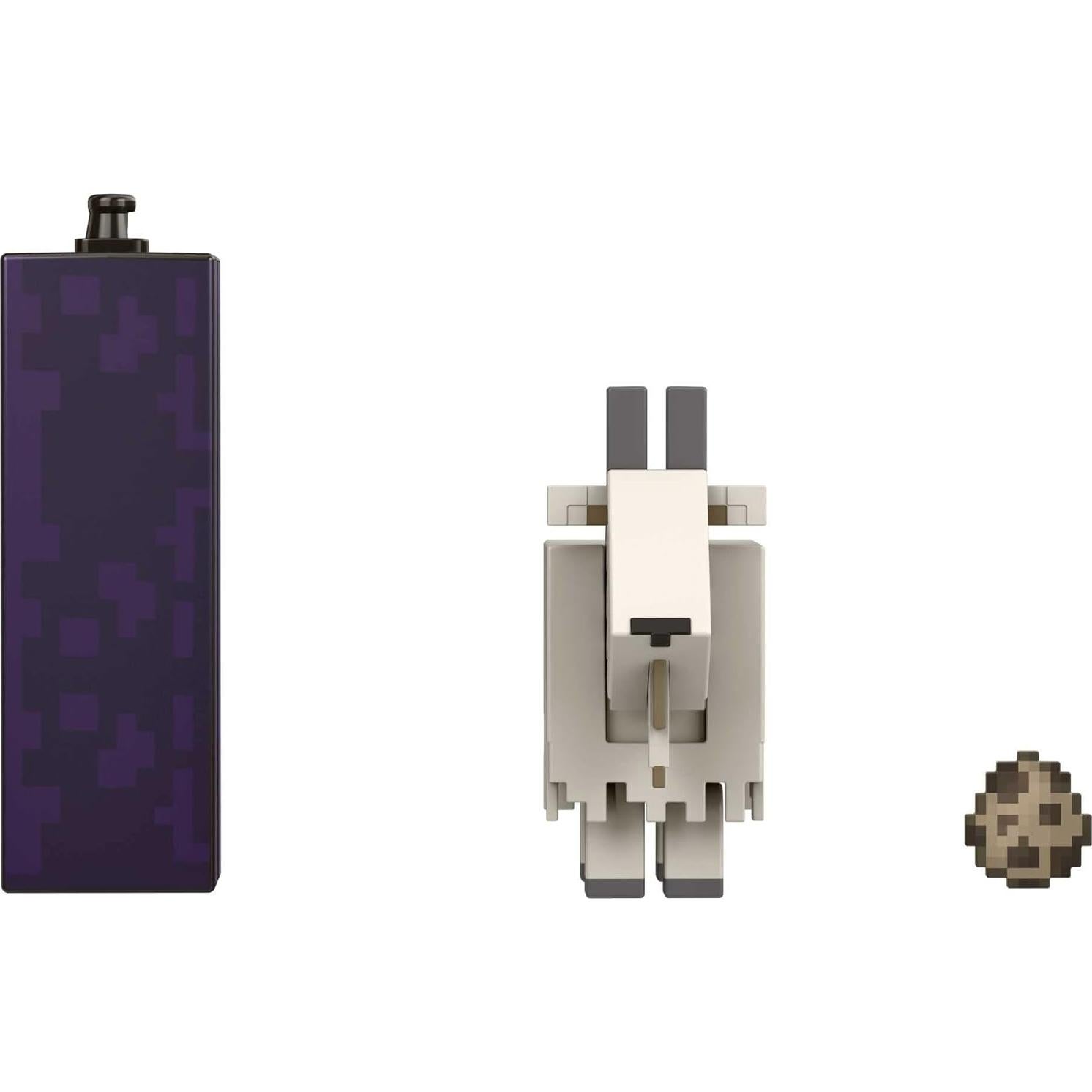 Figura de Acción Cabra Minecraft Mattel 8.25 cm con Portal