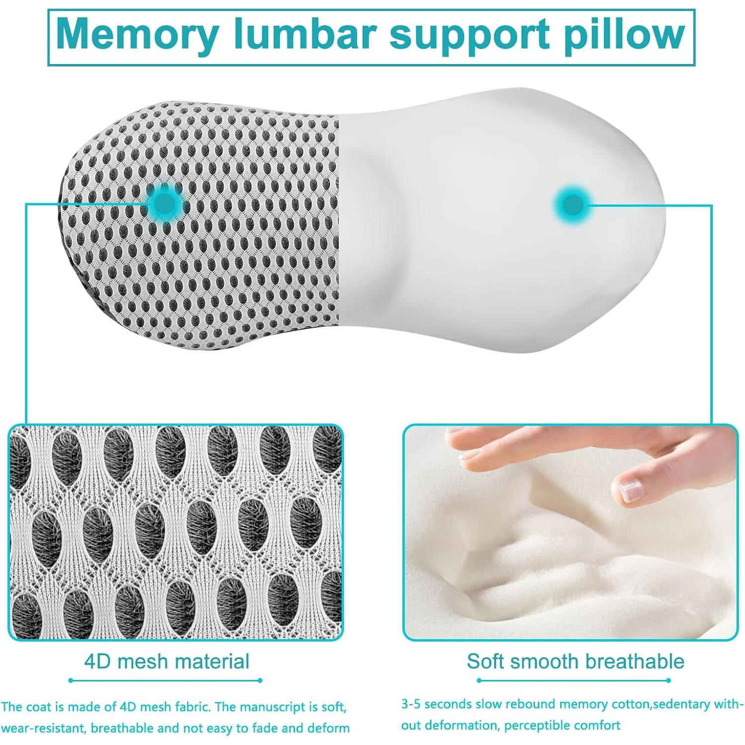 Almohada Lumbar Ergonomica Powerole YZ-HUIBAI Espuma Viscoelástica