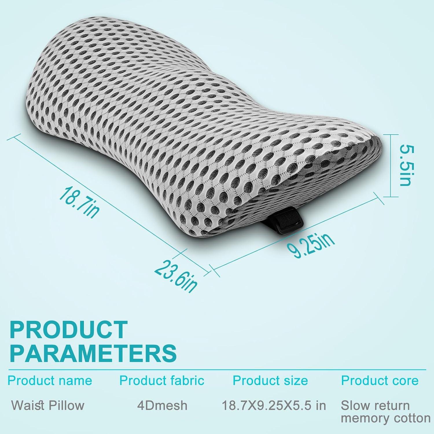 Almohada Lumbar Ergonomica Powerole YZ-HUIBAI Espuma Viscoelástica