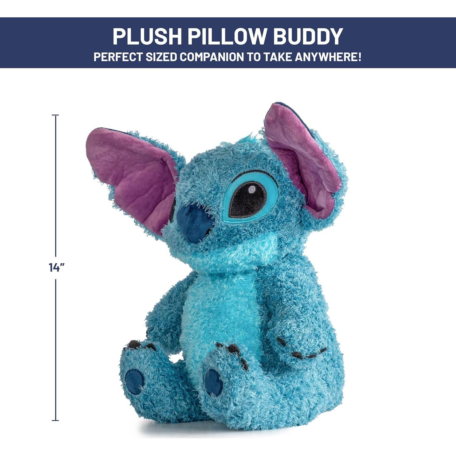 Almohada de Peluche Suave Jay Franco Stitch 35.5 cm Azul