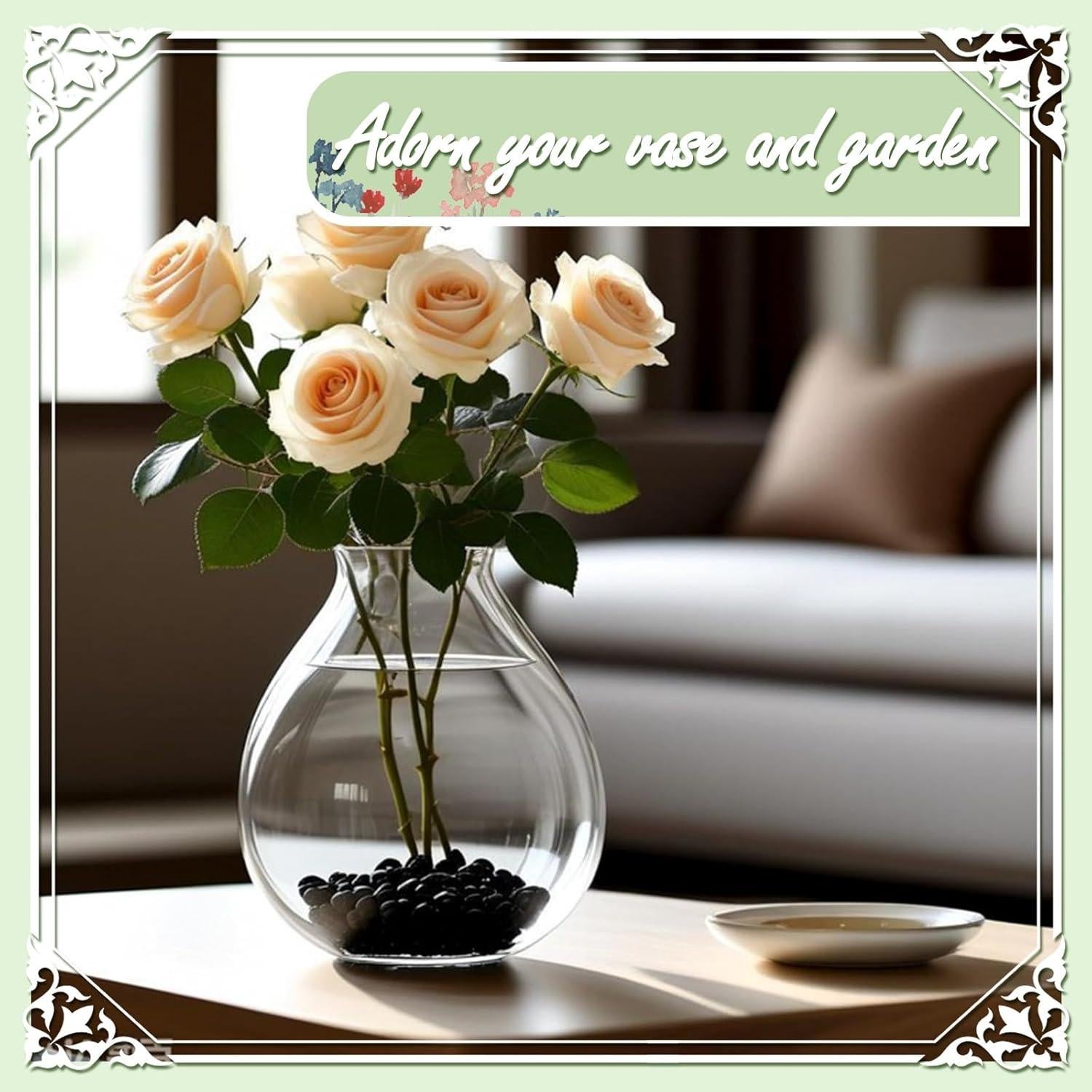 Rocas Naturales Pulidas Ausluru 2.27kg Negras para Jardín