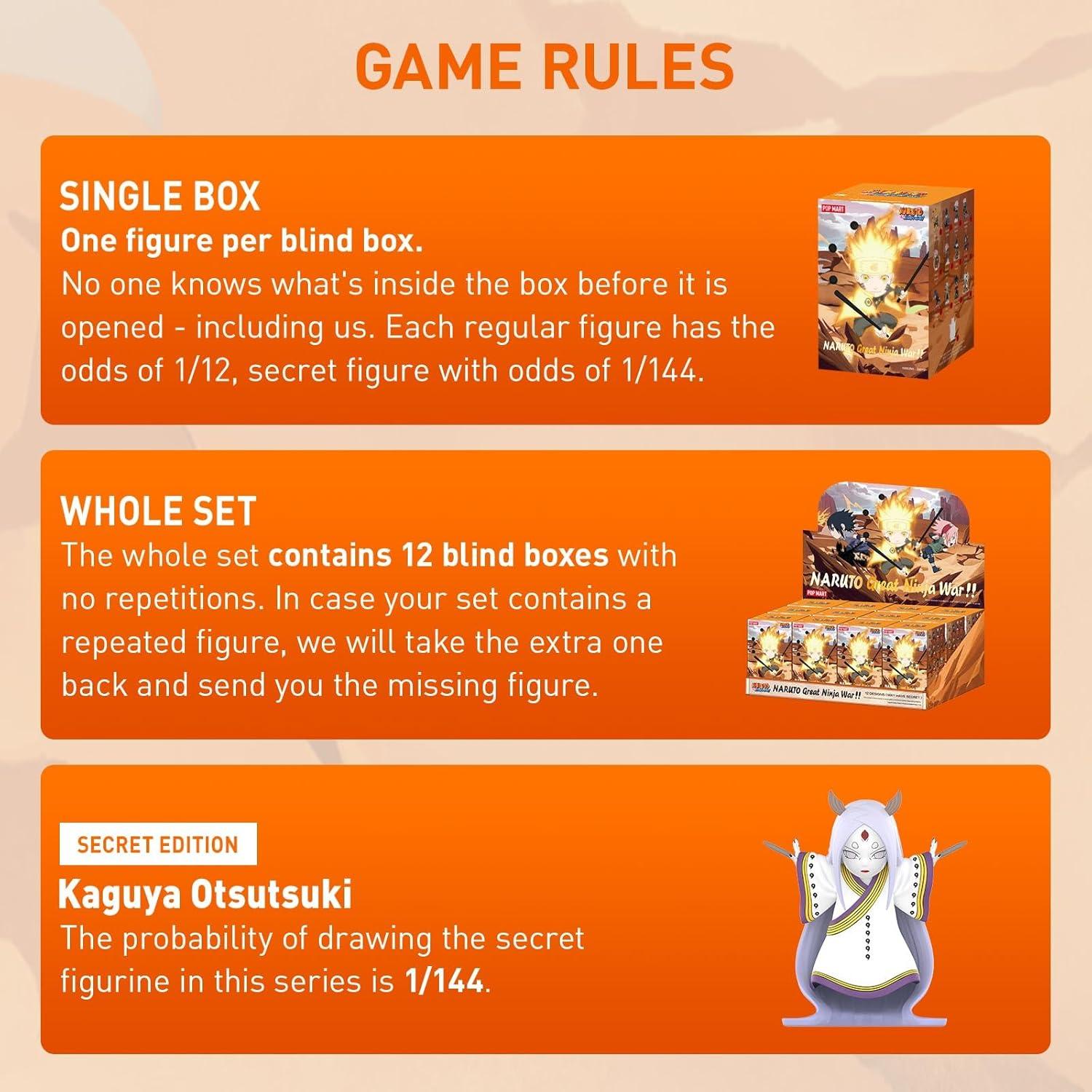 Figuras POP MART Naruto Ninkai Taisen - Caja Ciega Coleccionable