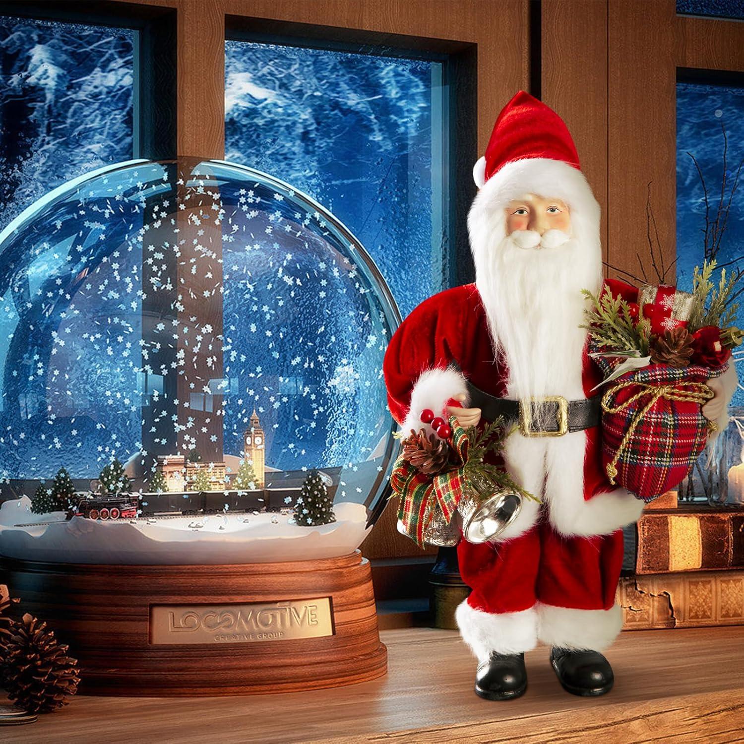 Figura de Santa Claus Uten 31 cm con Regalos y Campana