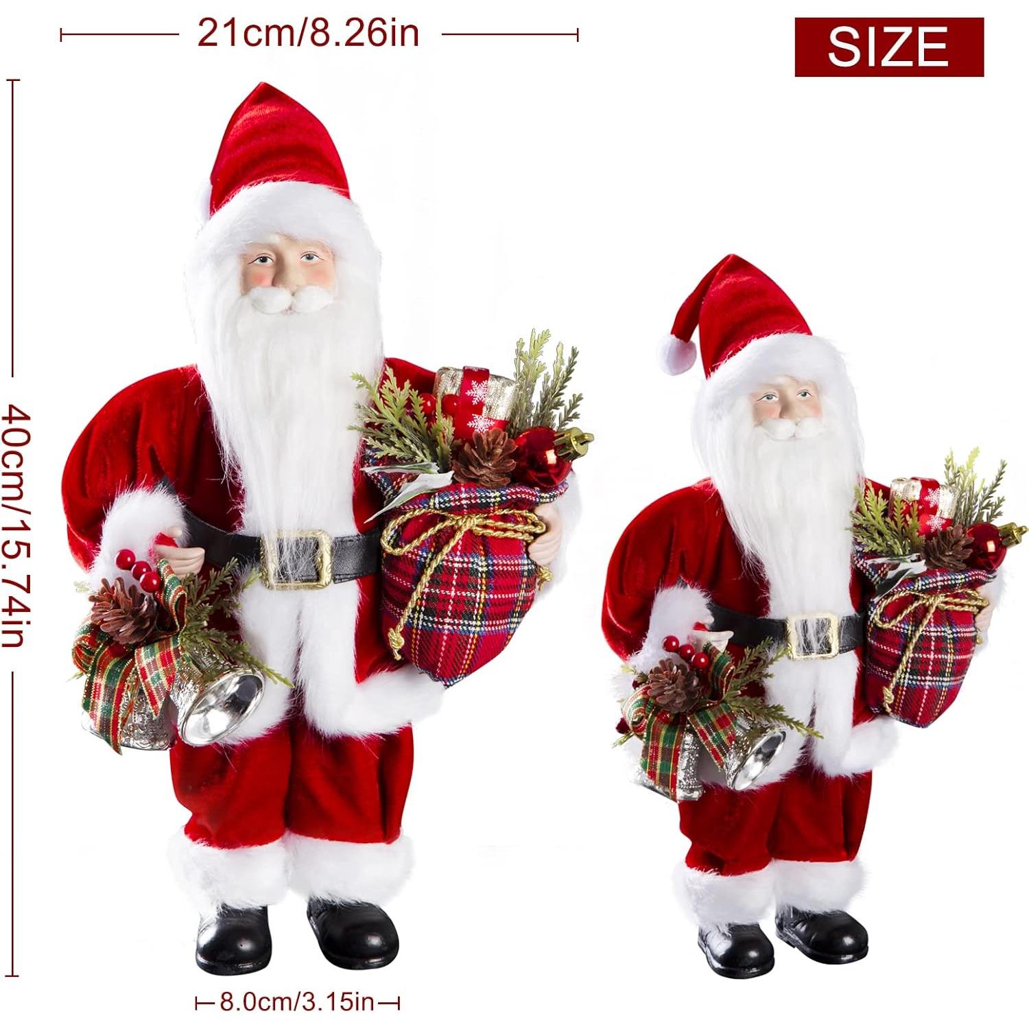 Figura de Santa Claus Uten 31 cm con Regalos y Campana