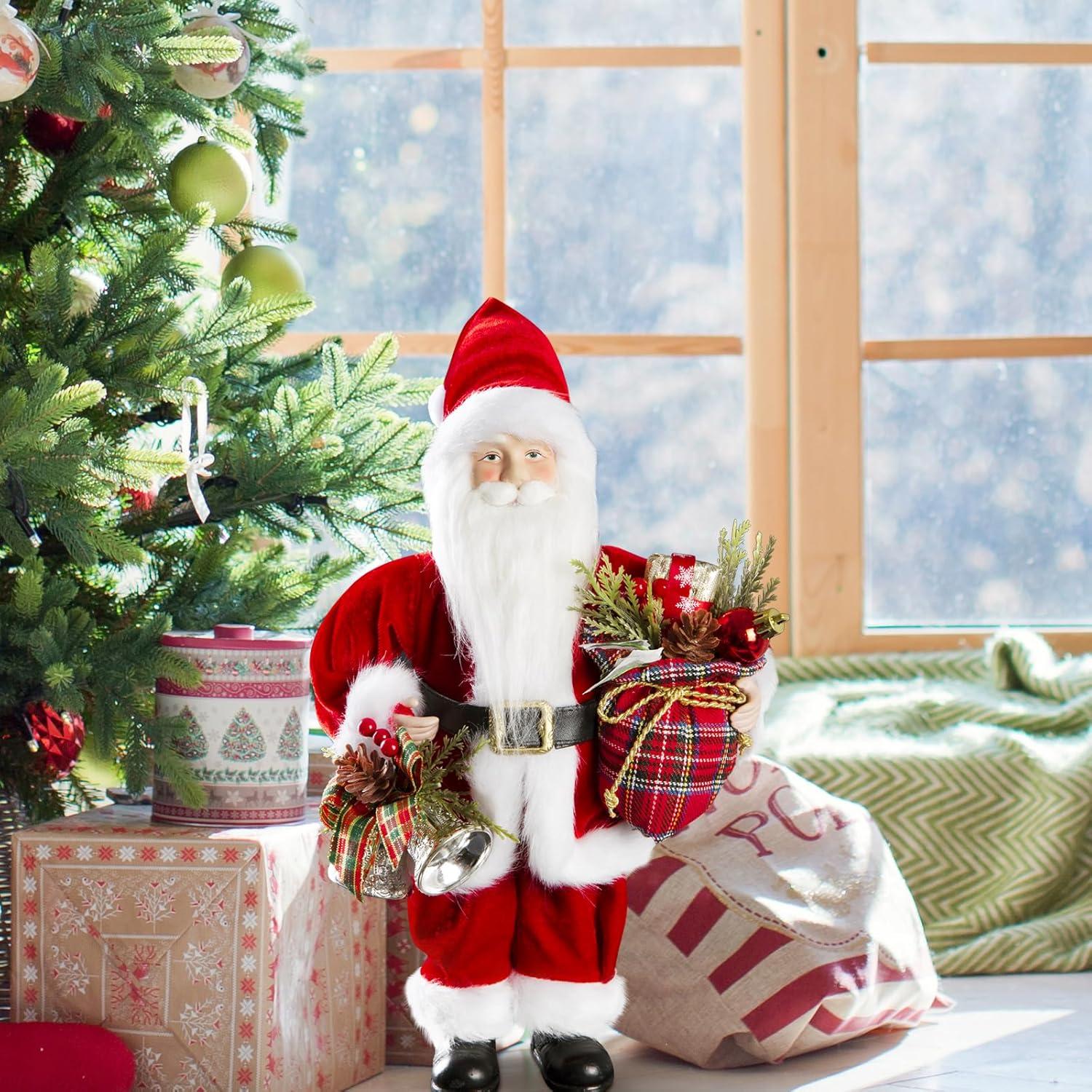 Figura de Santa Claus Uten 31 cm con Regalos y Campana