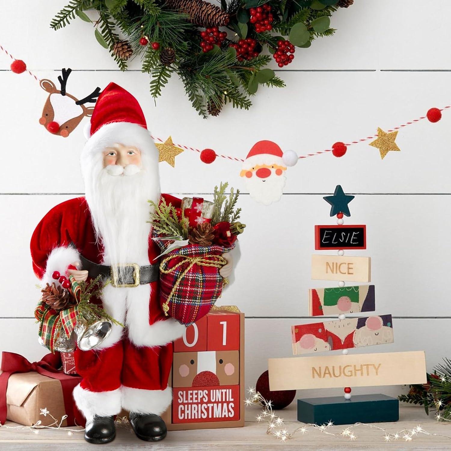 Figura de Santa Claus Uten 31 cm con Regalos y Campana