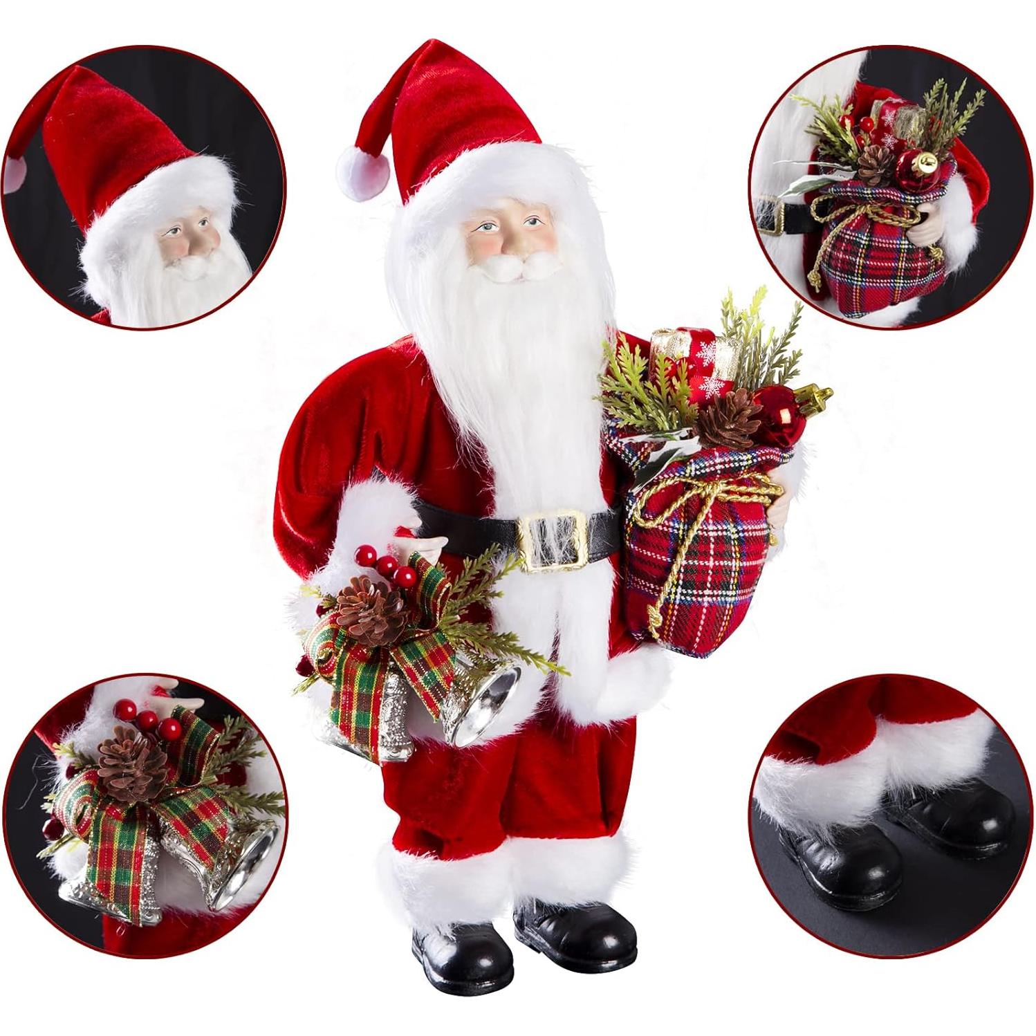 Figura de Santa Claus Uten 31 cm con Regalos y Campana