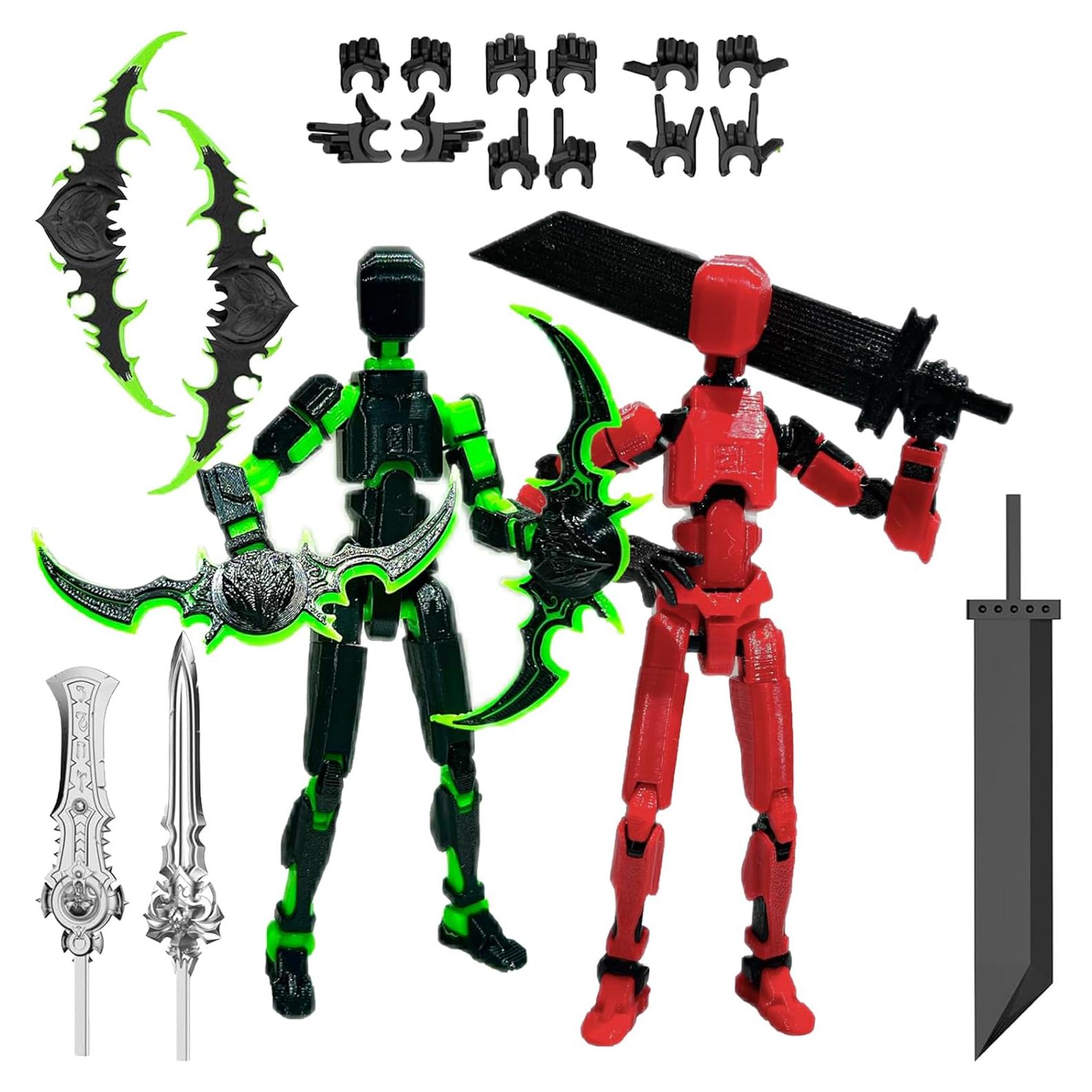 Set de 2 Figuras de Acción Titan 13 - Juguetes 3D para Niños