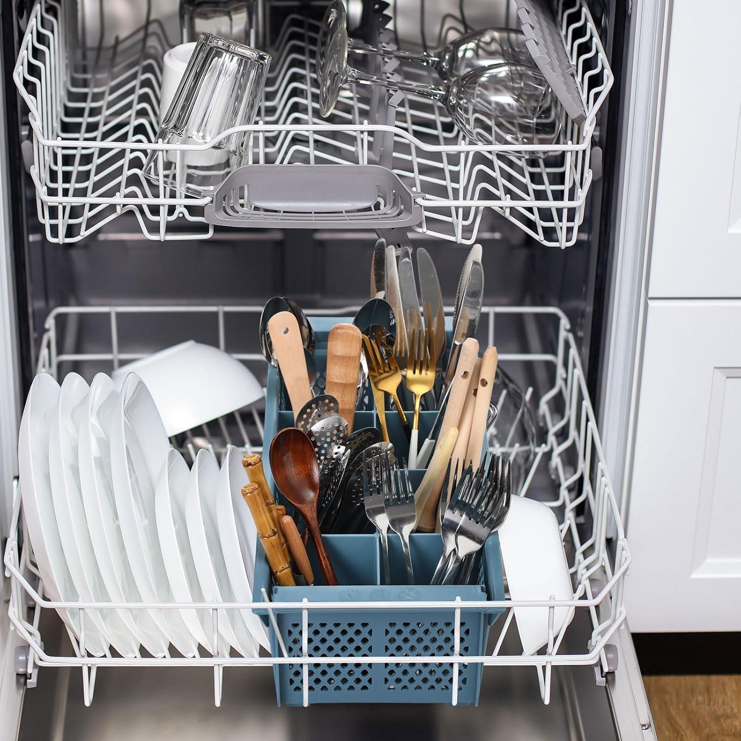 Canasta de Cubiertos Yungyan 2 Pcs 8 Compartimentos Azul