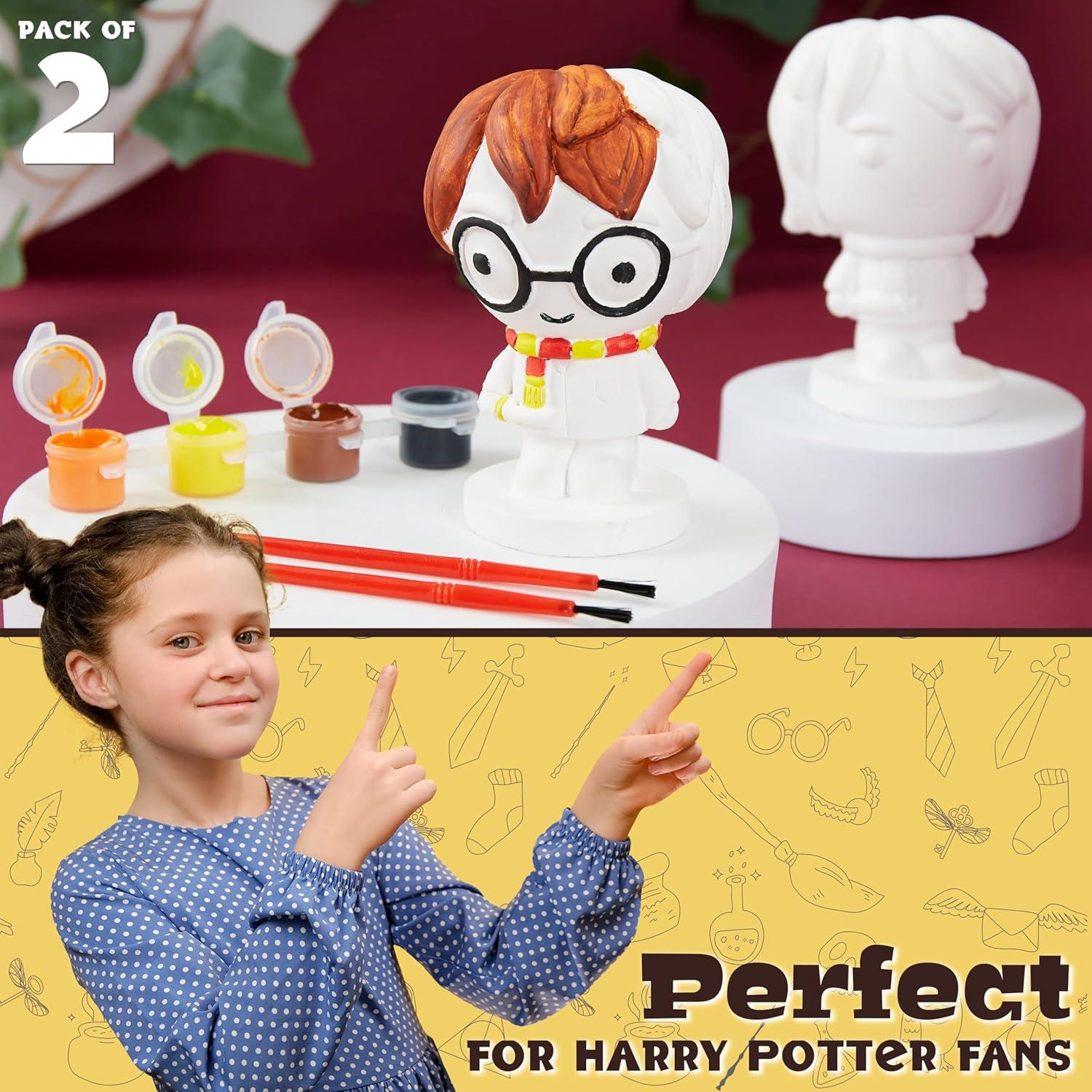 Juego de Figuras de Yeso Harry Potter - Manualidades Creativas