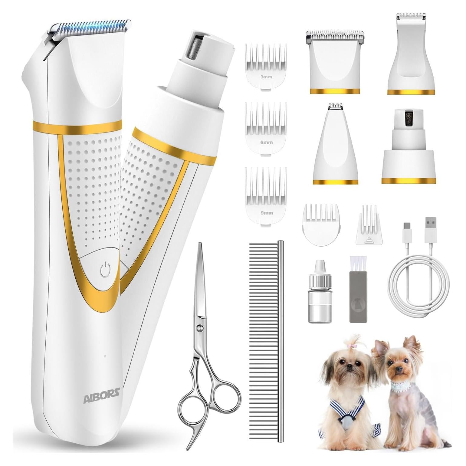 Kit de Aseo 4 en 1 Aibors para Perros Pequeños IPX7