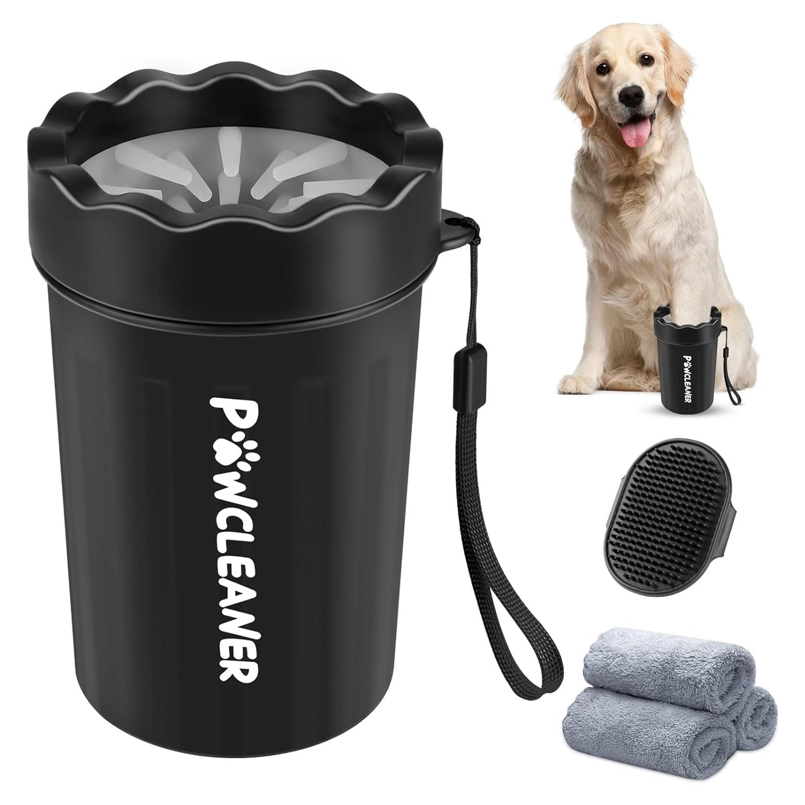 Limpiador de patas para perros y gatos Comotech Mediano Negro