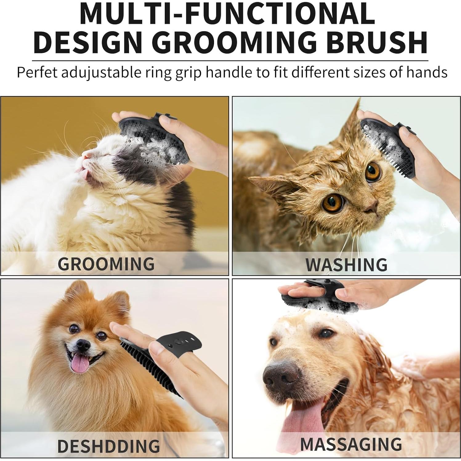 Limpiador de patas para perros y gatos Comotech Mediano Negro