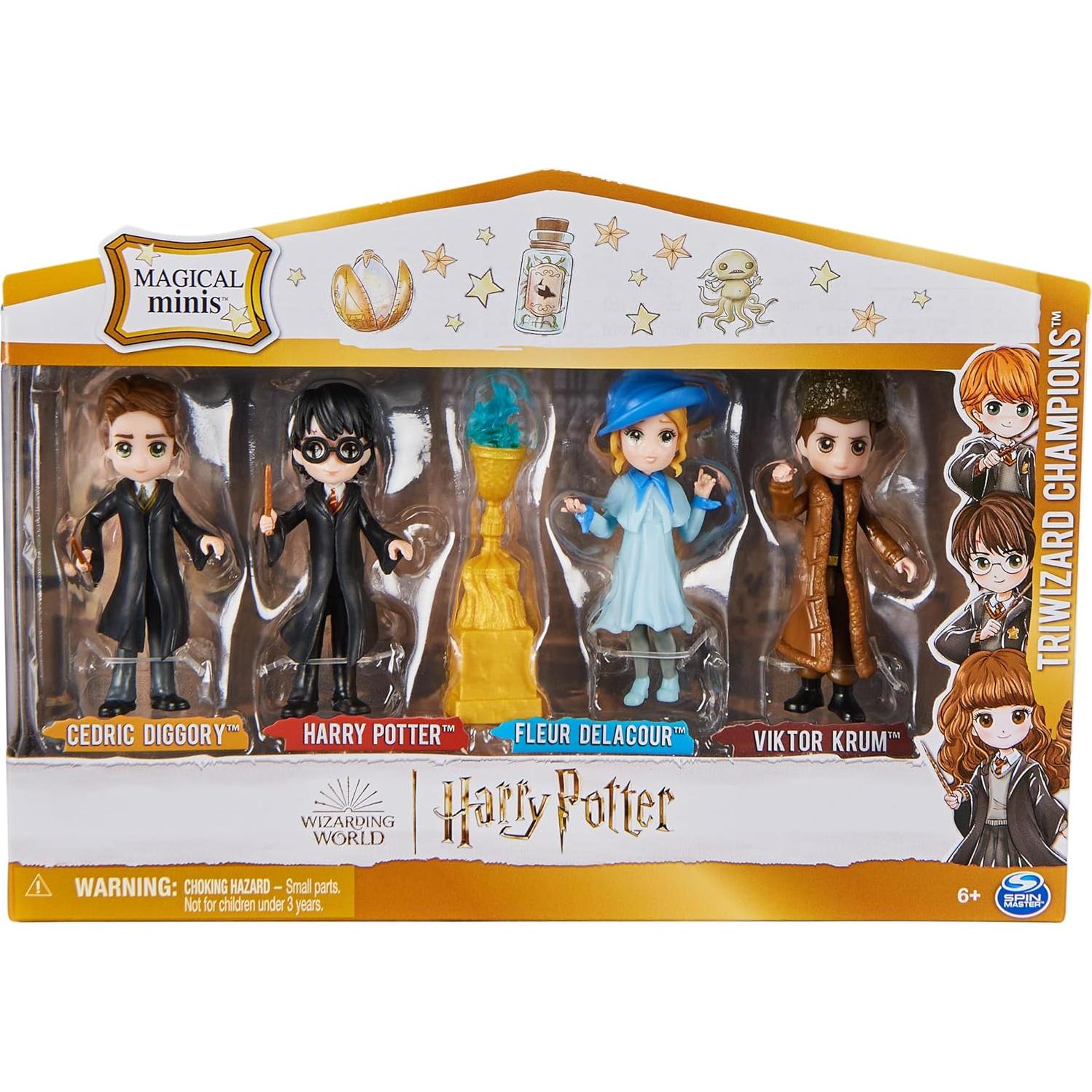 Set Campeones Torneo Tres Magos Harry Potter 4 Figuras
