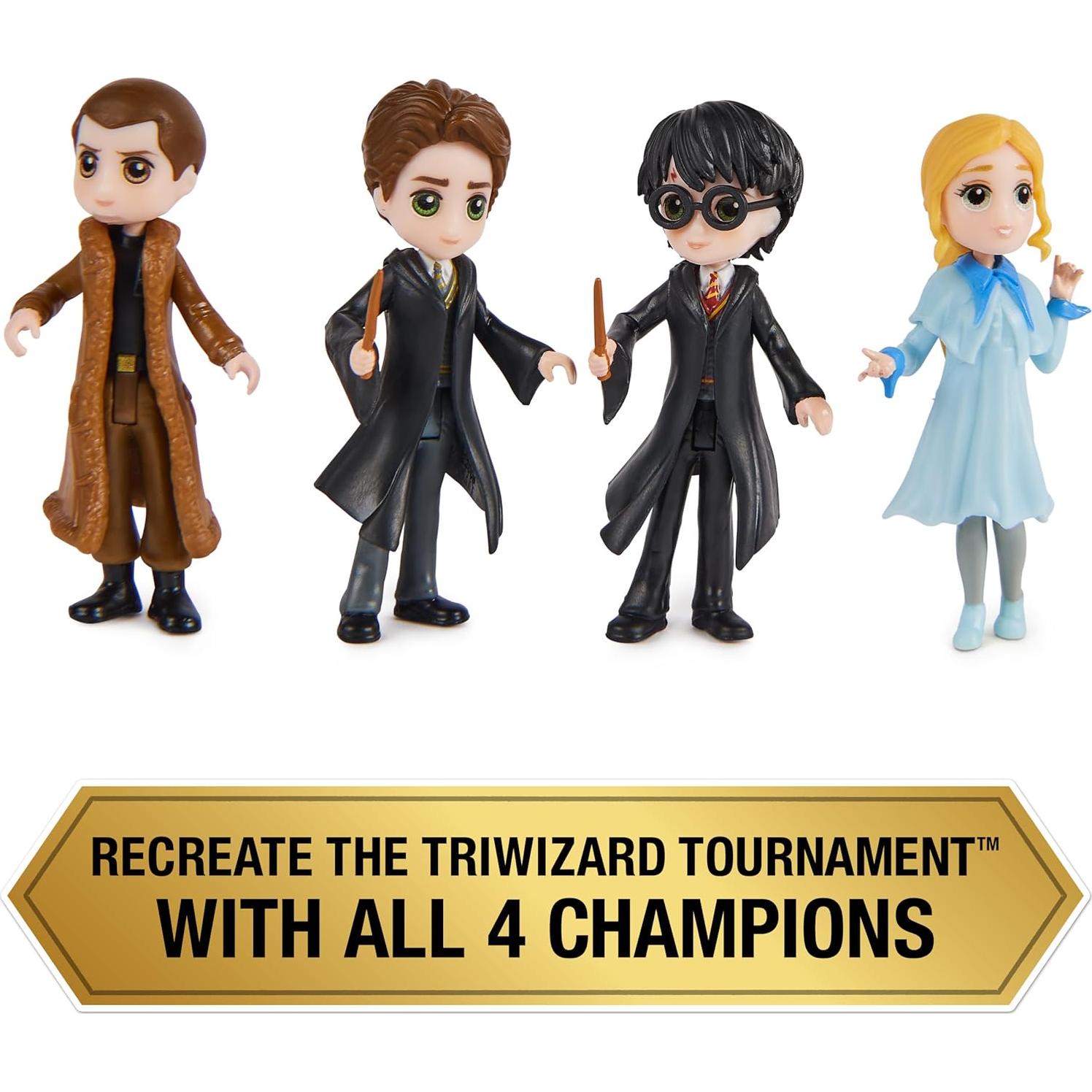 Set Campeones Torneo Tres Magos Harry Potter 4 Figuras