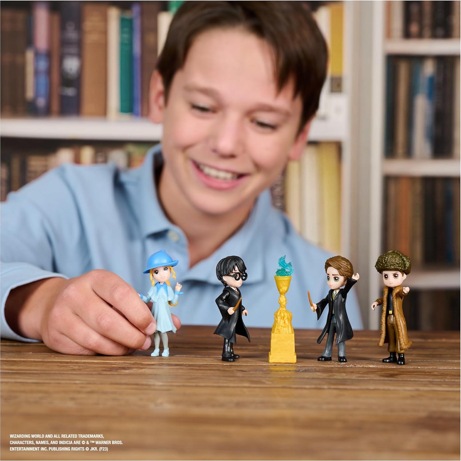 Set Campeones Torneo Tres Magos Harry Potter 4 Figuras