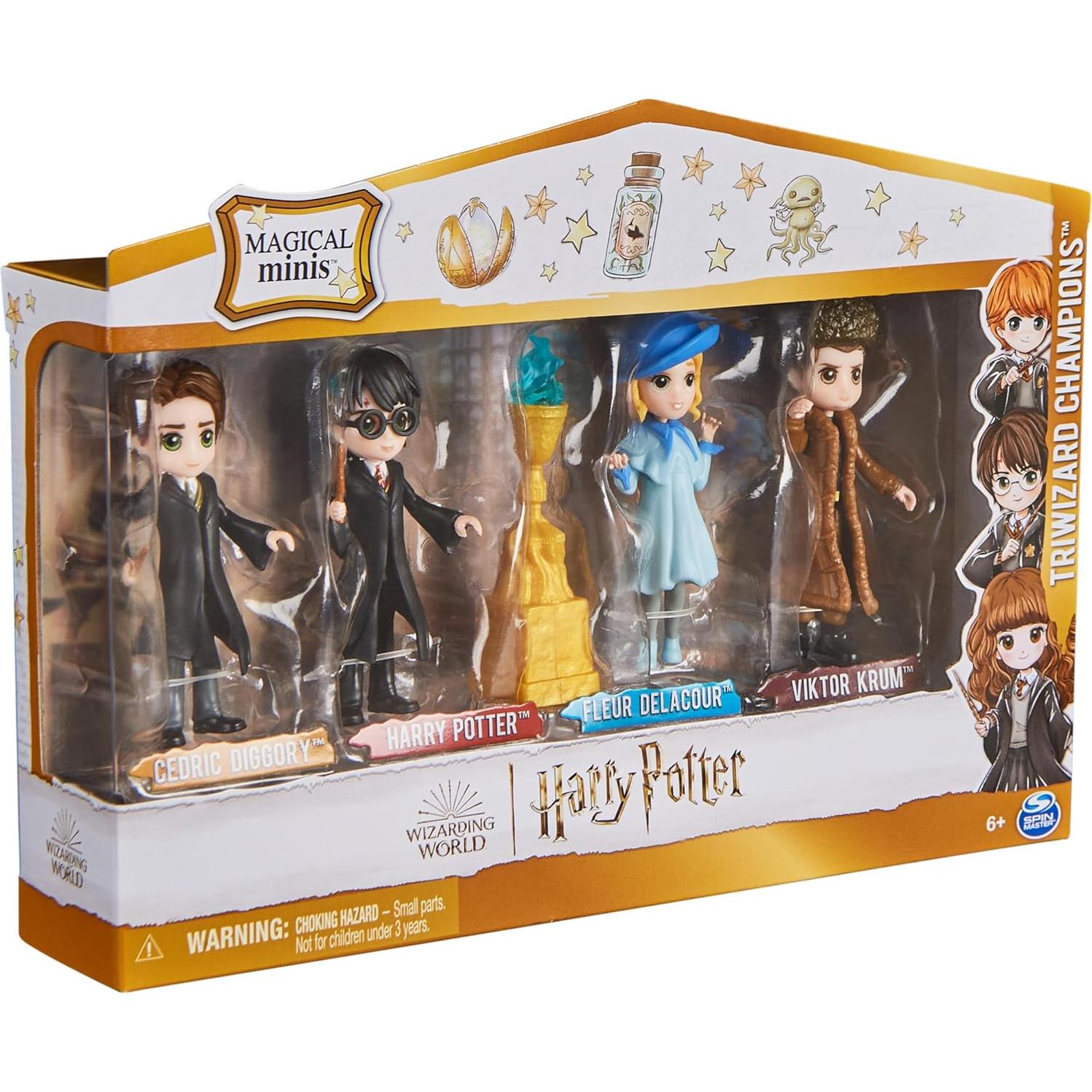 Set Campeones Torneo Tres Magos Harry Potter 4 Figuras