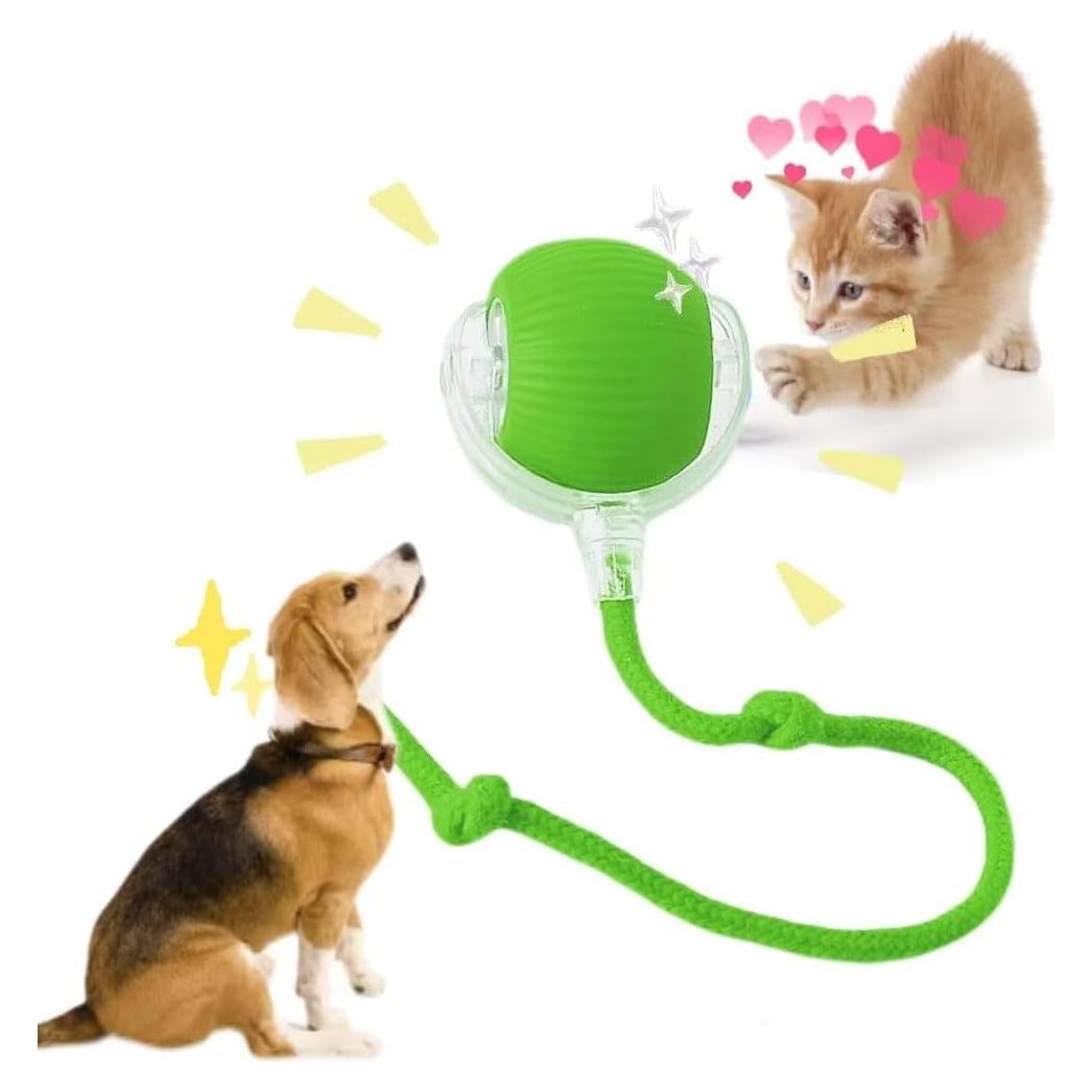 Pelota Interactiva Eléctrica para Gatos y Perros AMATFFUG Verde