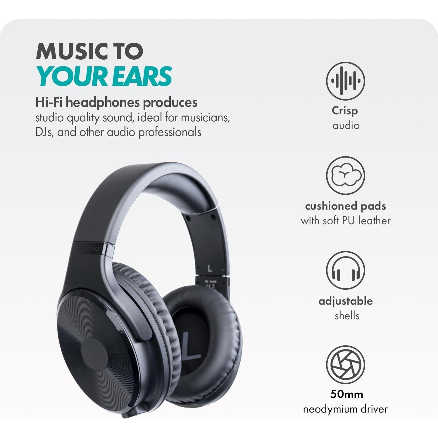 Kit de Podcast Movo PodKit2AH para 2 Micrófonos USB-C