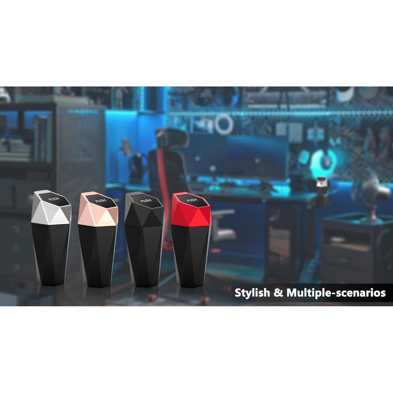 Soporte de Basura para Auto Ginsco 600ml a Prueba de Fugas