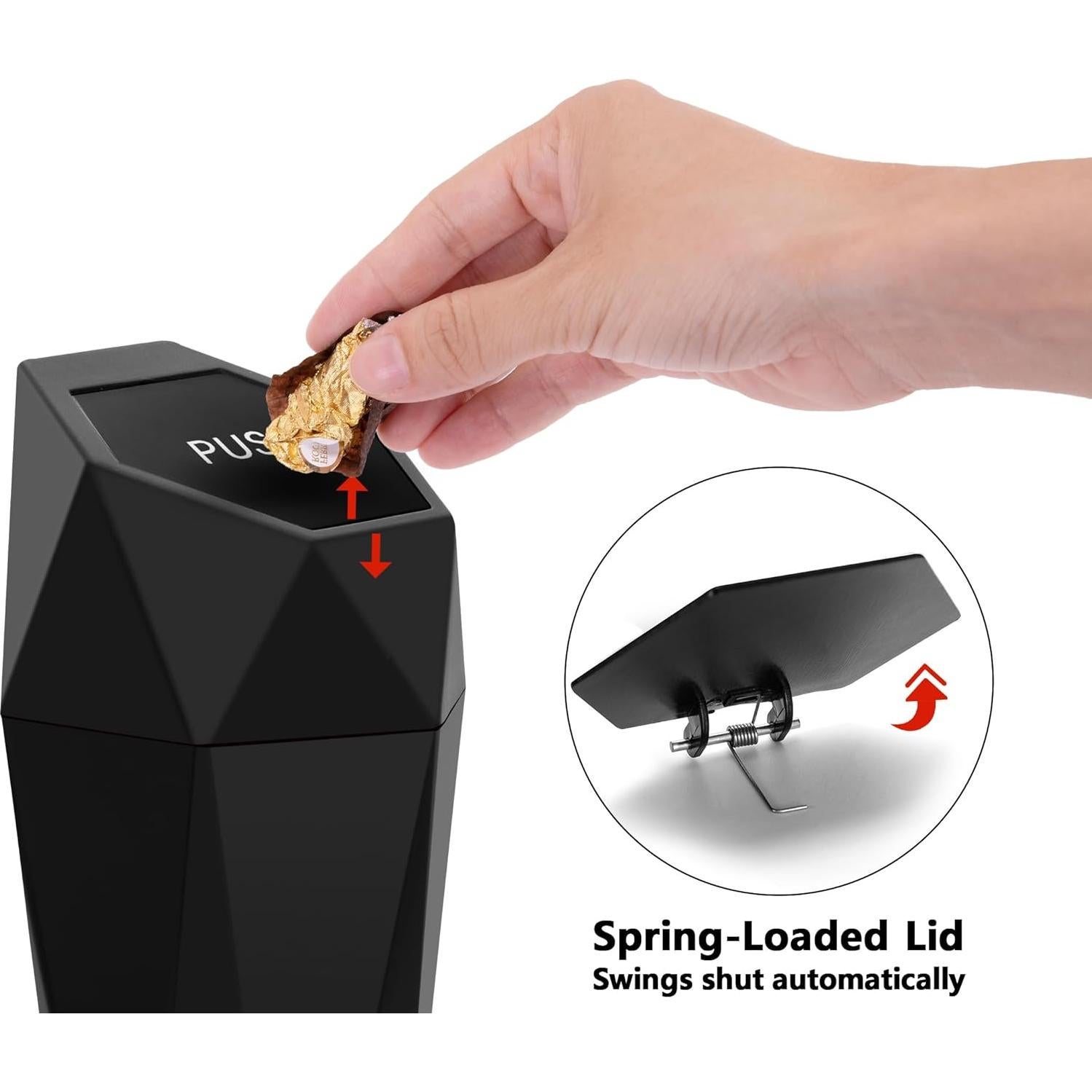 Soporte de Basura para Auto Ginsco 600ml a Prueba de Fugas